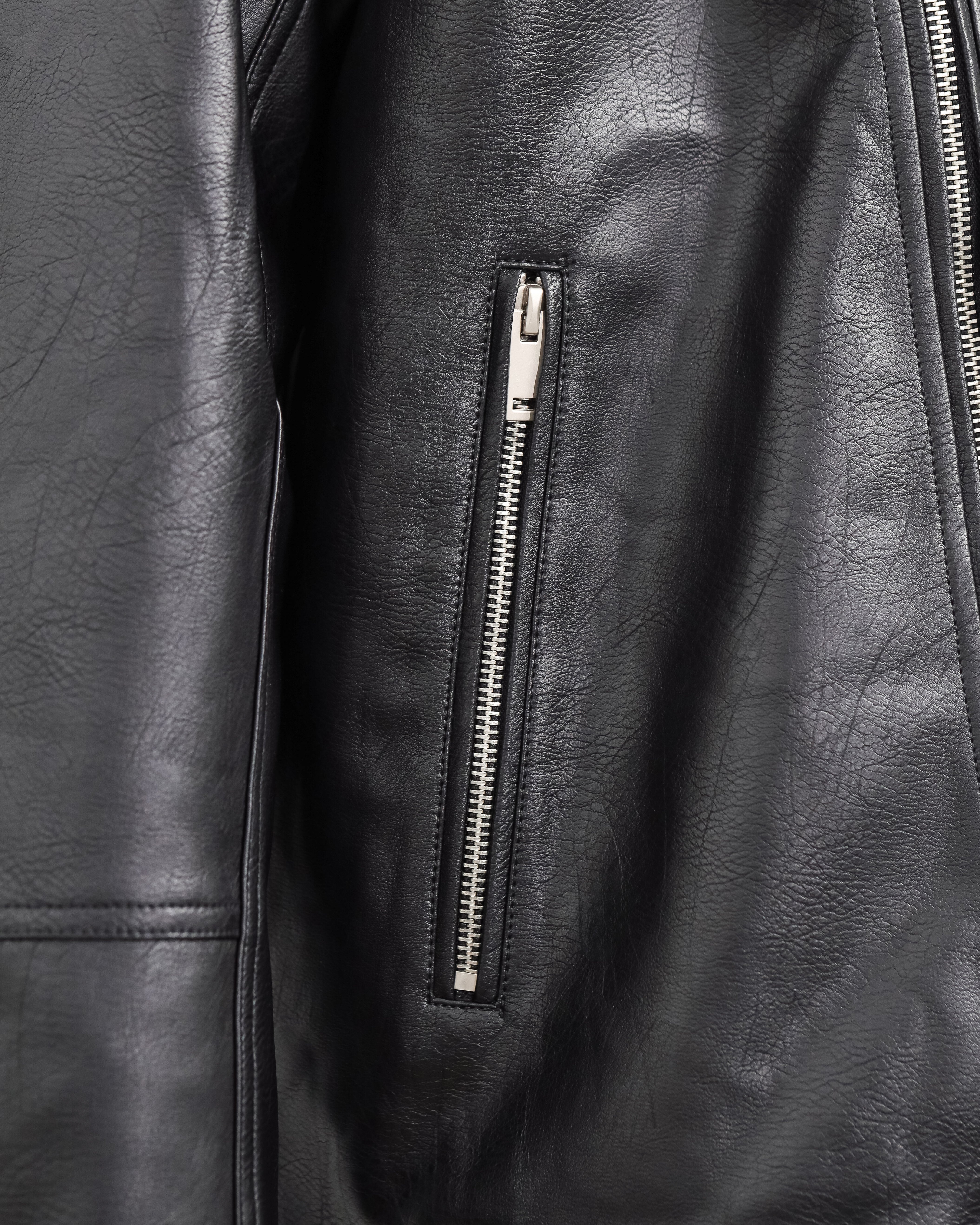 Jaket Kulit Lelaki Tomaz CC-13 (Hitam)
