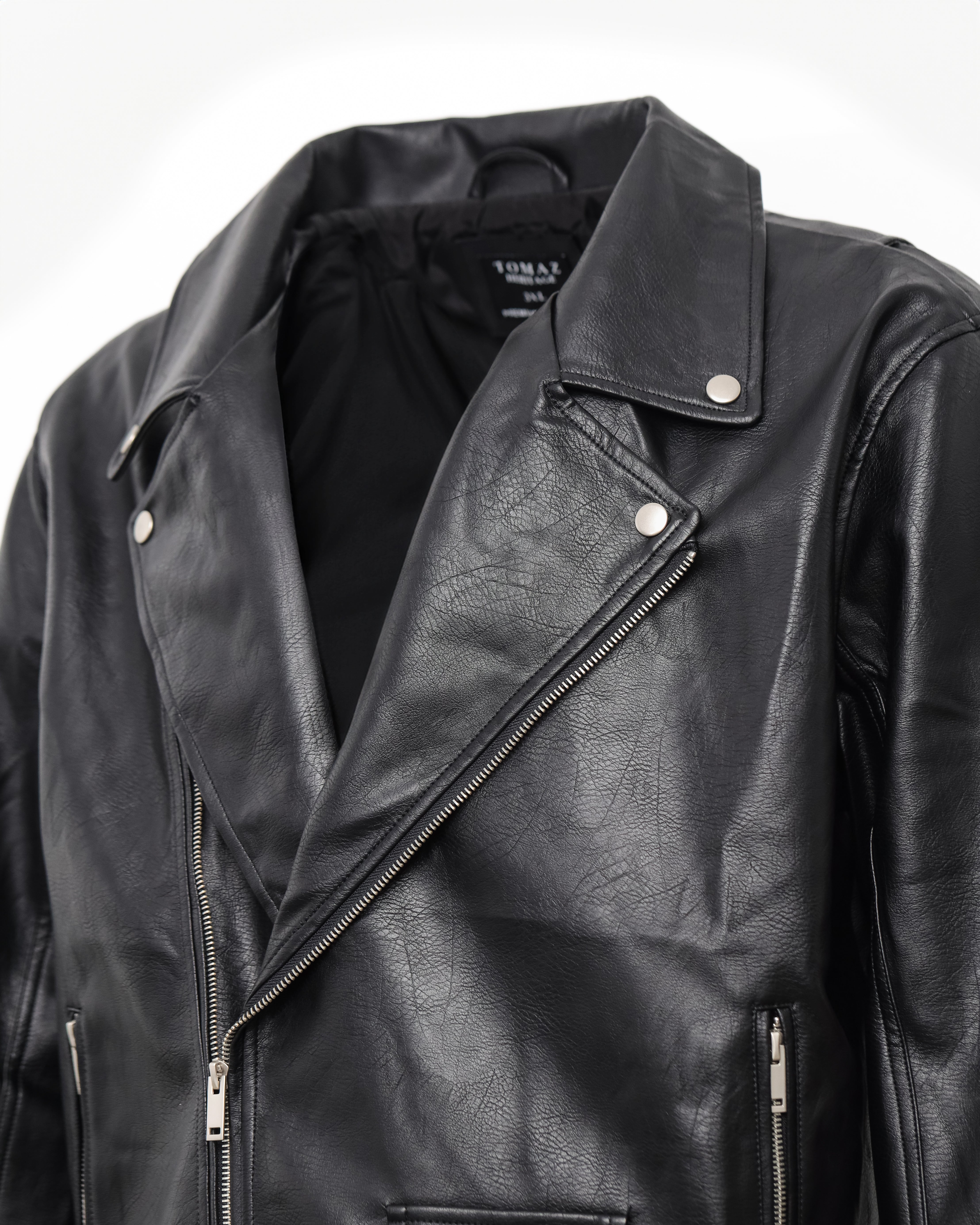 Jaket Kulit Lelaki Tomaz CC-13 (Hitam)