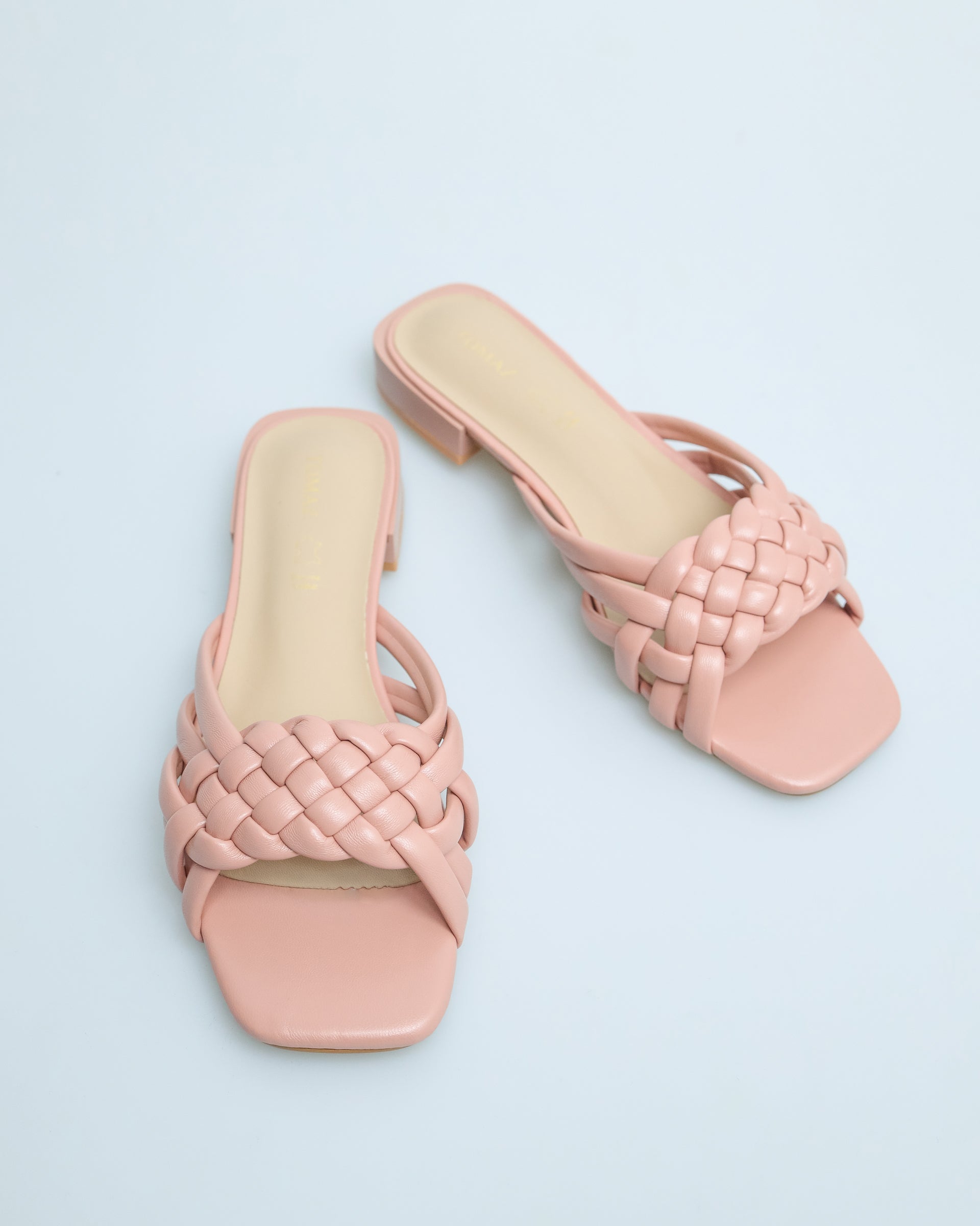 Tomaz YX55 Ladies Braided Strap Sandals (Pink)