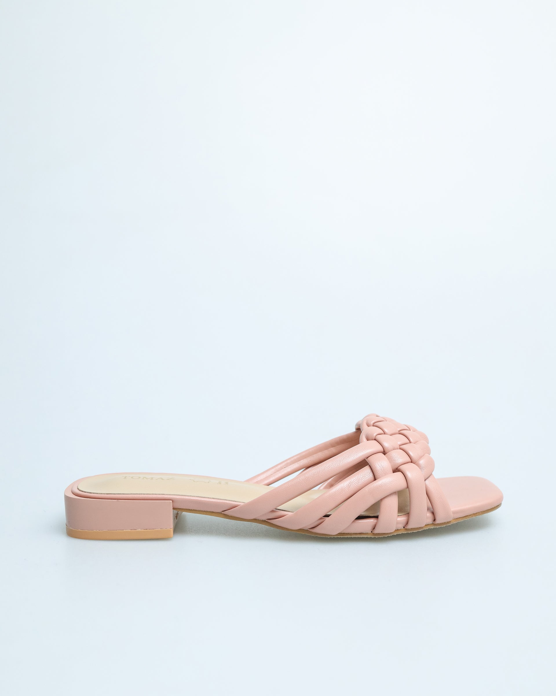 Sandal Tali Jalinan Wanita Tomaz YX55 (Merah Jambu)