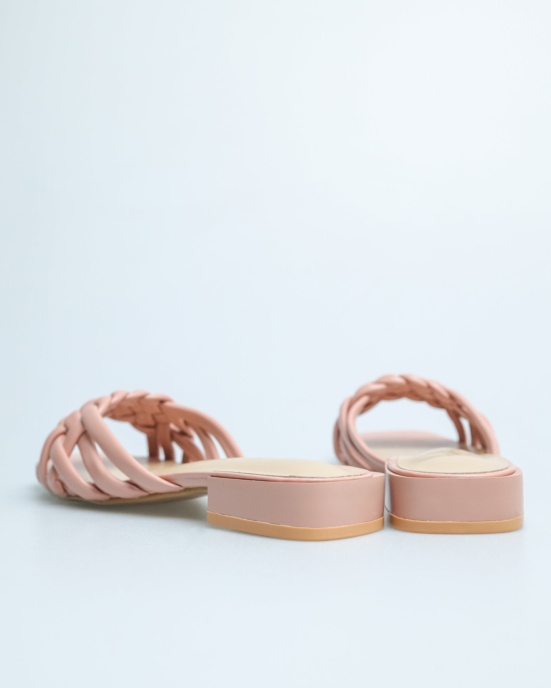 Tomaz YX55 Ladies Braided Strap Sandals (Pink)