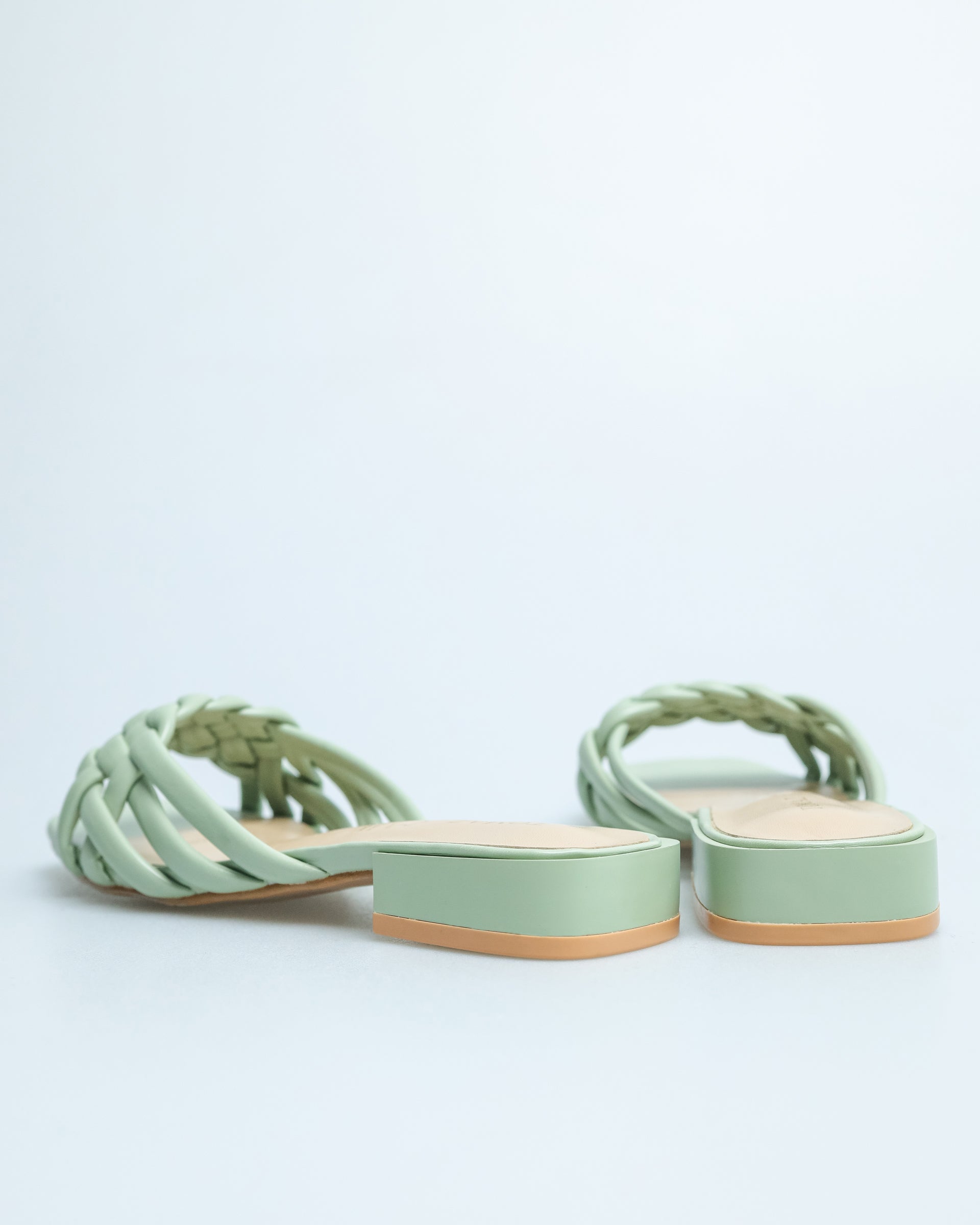 Tomaz YX55 Ladies Braided Strap Sandals (Green)