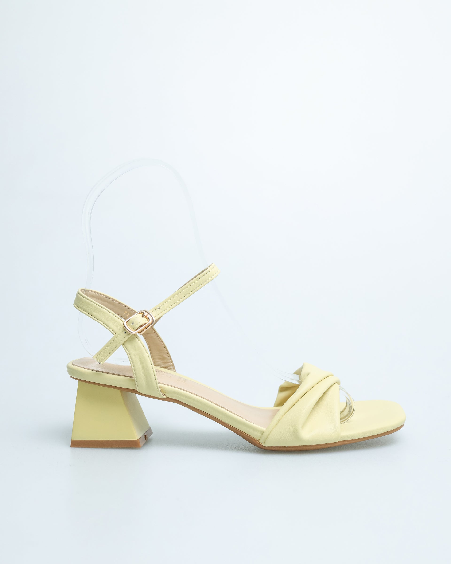 Tomaz YX109 Ladies Knotted Strap Slingback Heels (Yellow)