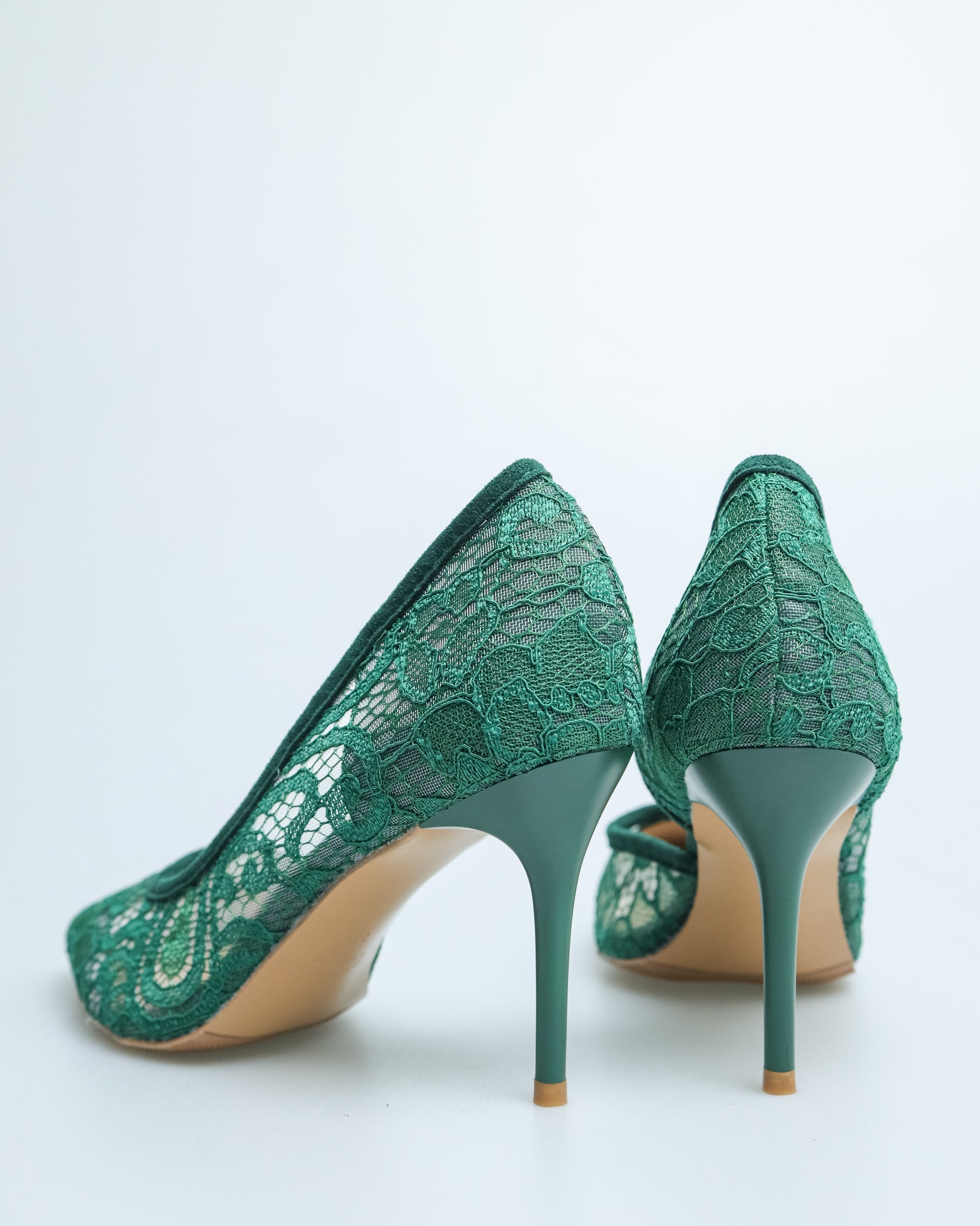 Tomaz YX90 Ladies Lace Stiletto (Green)
