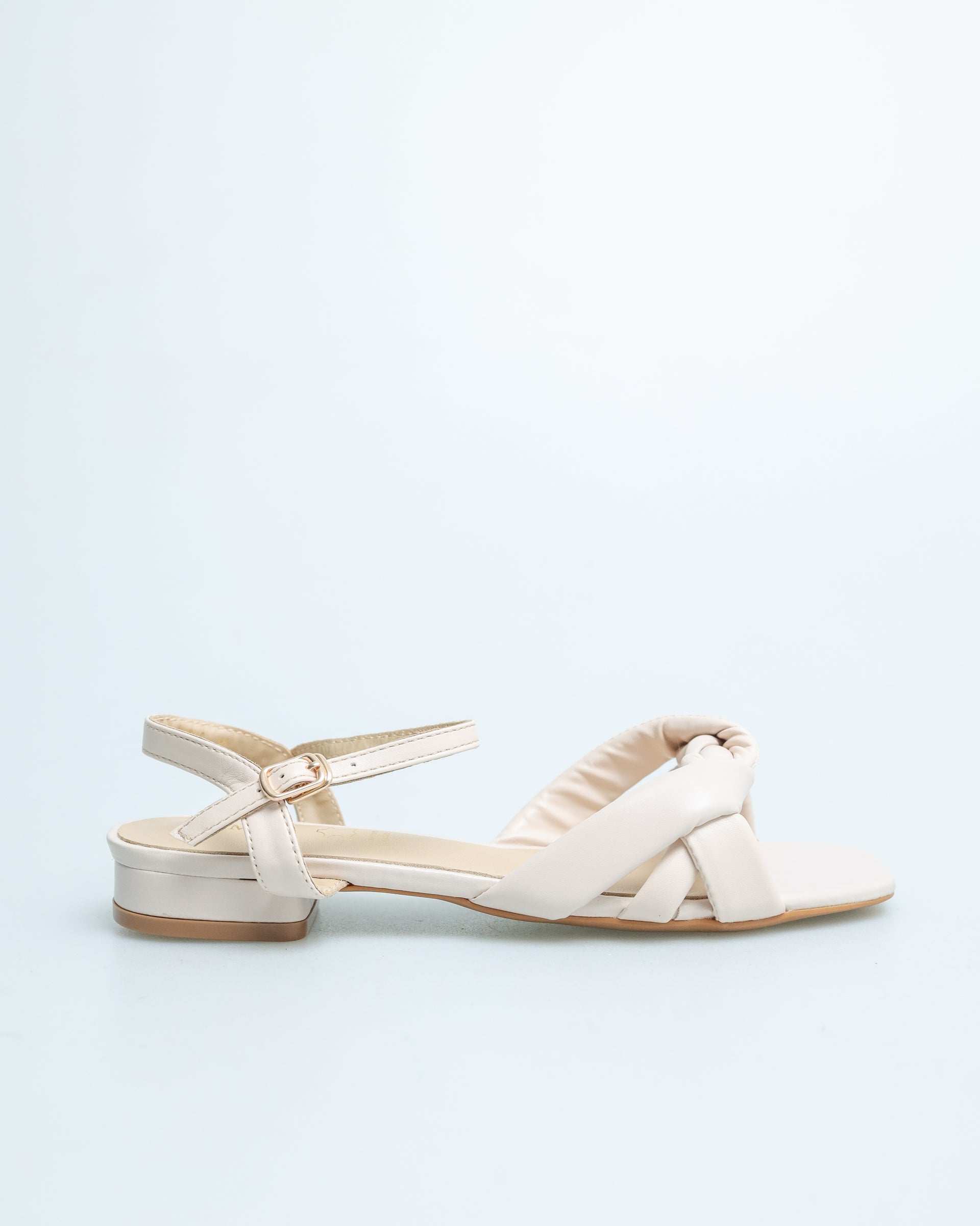 Sandal Selempang Belakang Tomaz YX83 Tali Pusing Wanita (Beige)