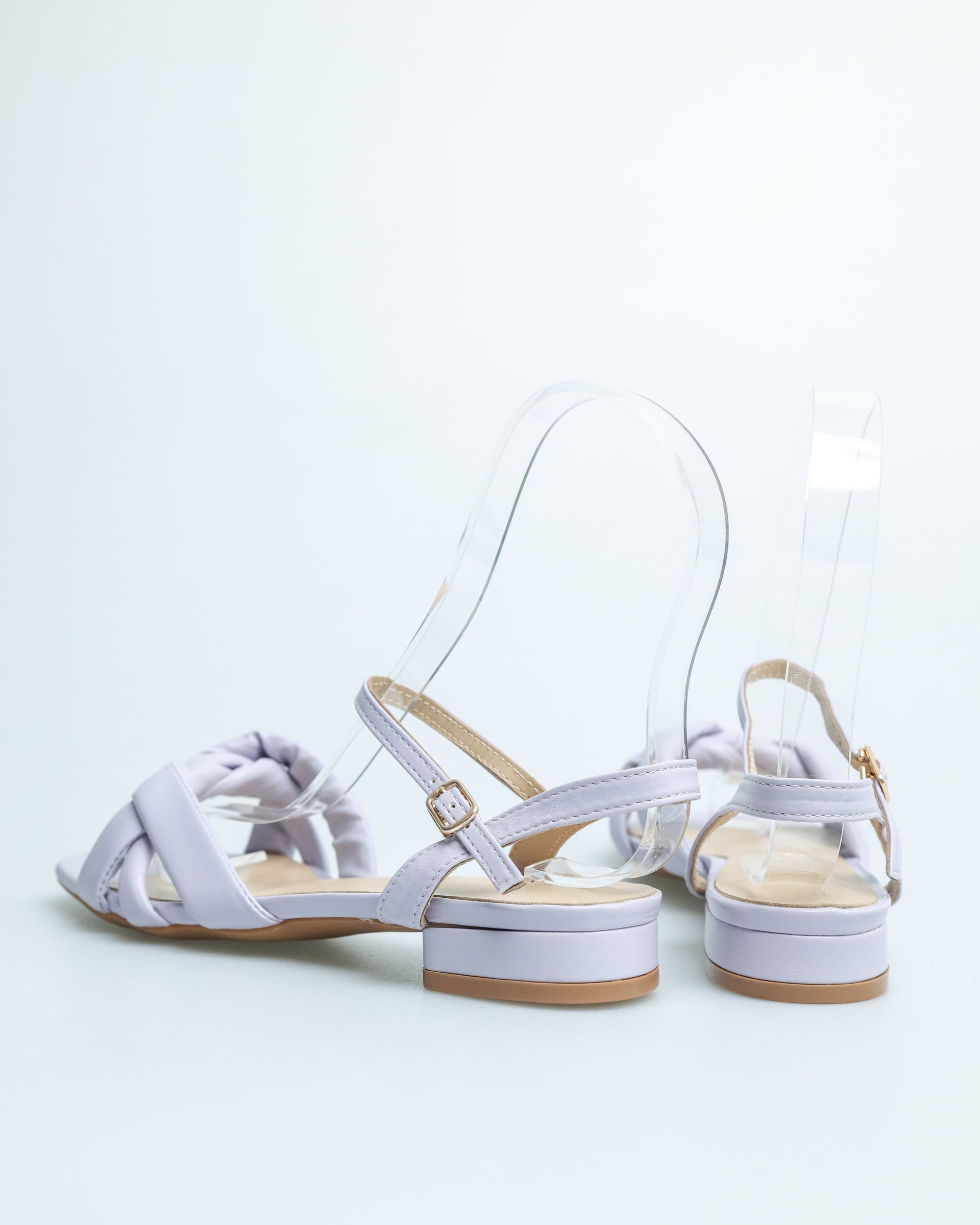 Tomaz YX83 Ladies Twisted Strap Slingback Sandals (Purple)