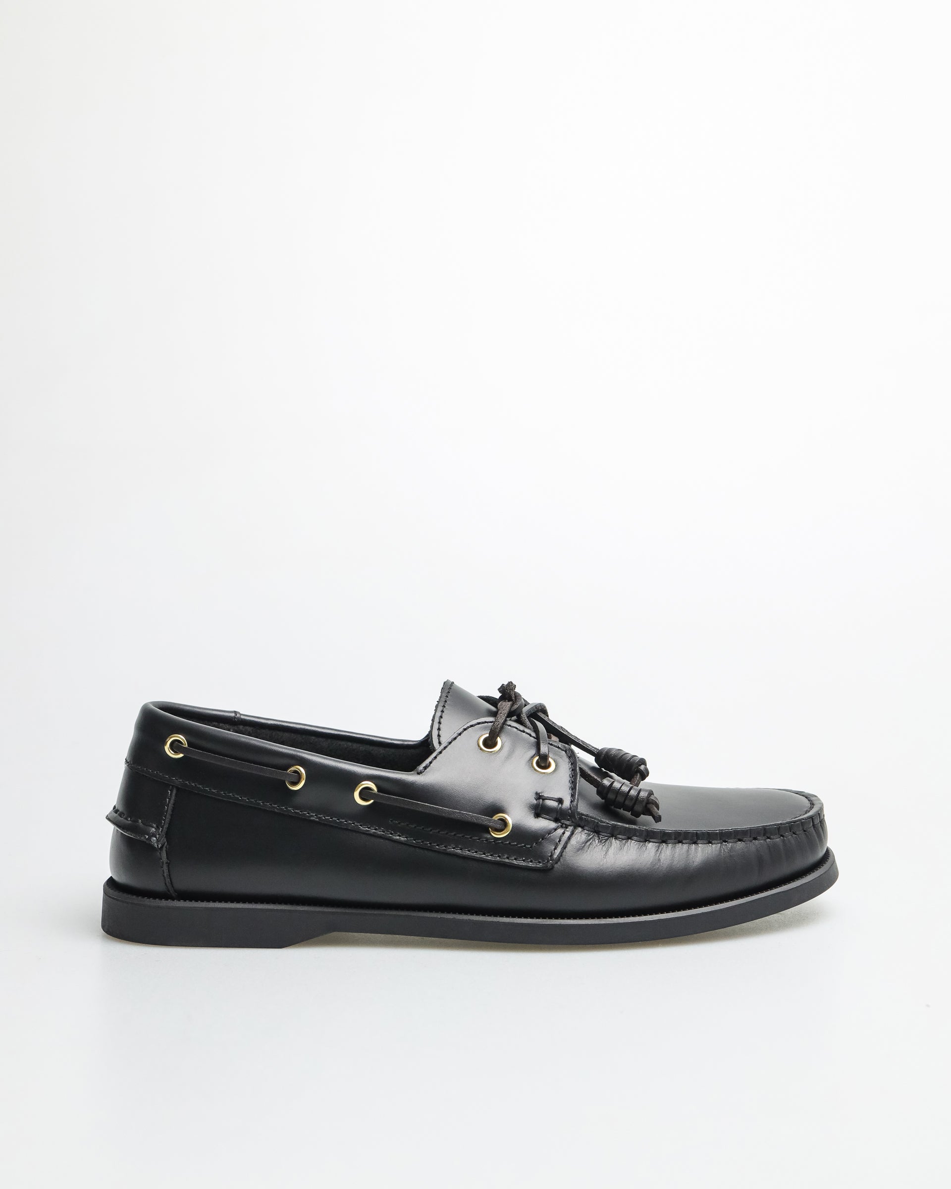 Tomaz C328 Men s Leather Boat Shoes Black