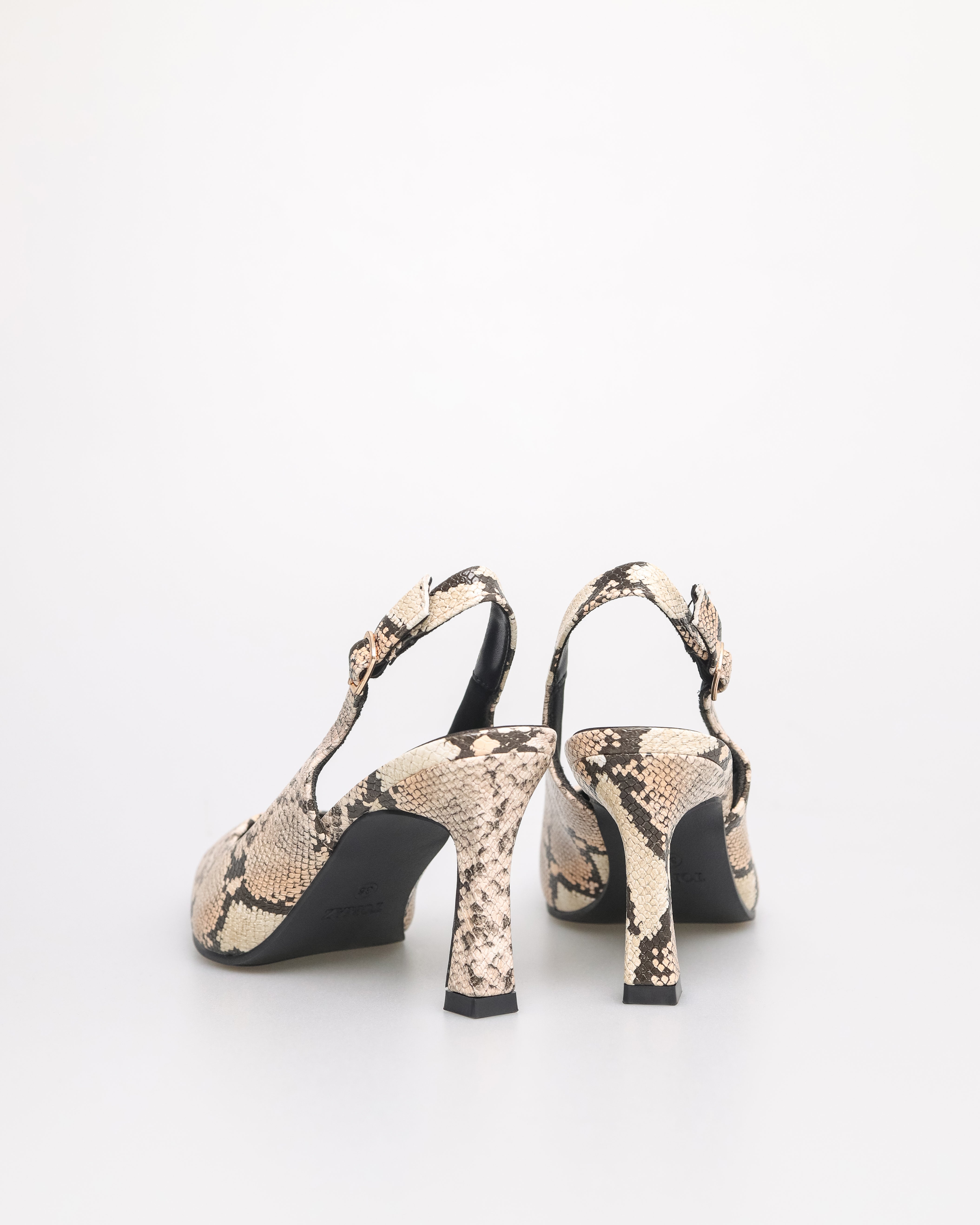 Tomaz NN354 Tumit Slingback Runcing Wanita (Ular)