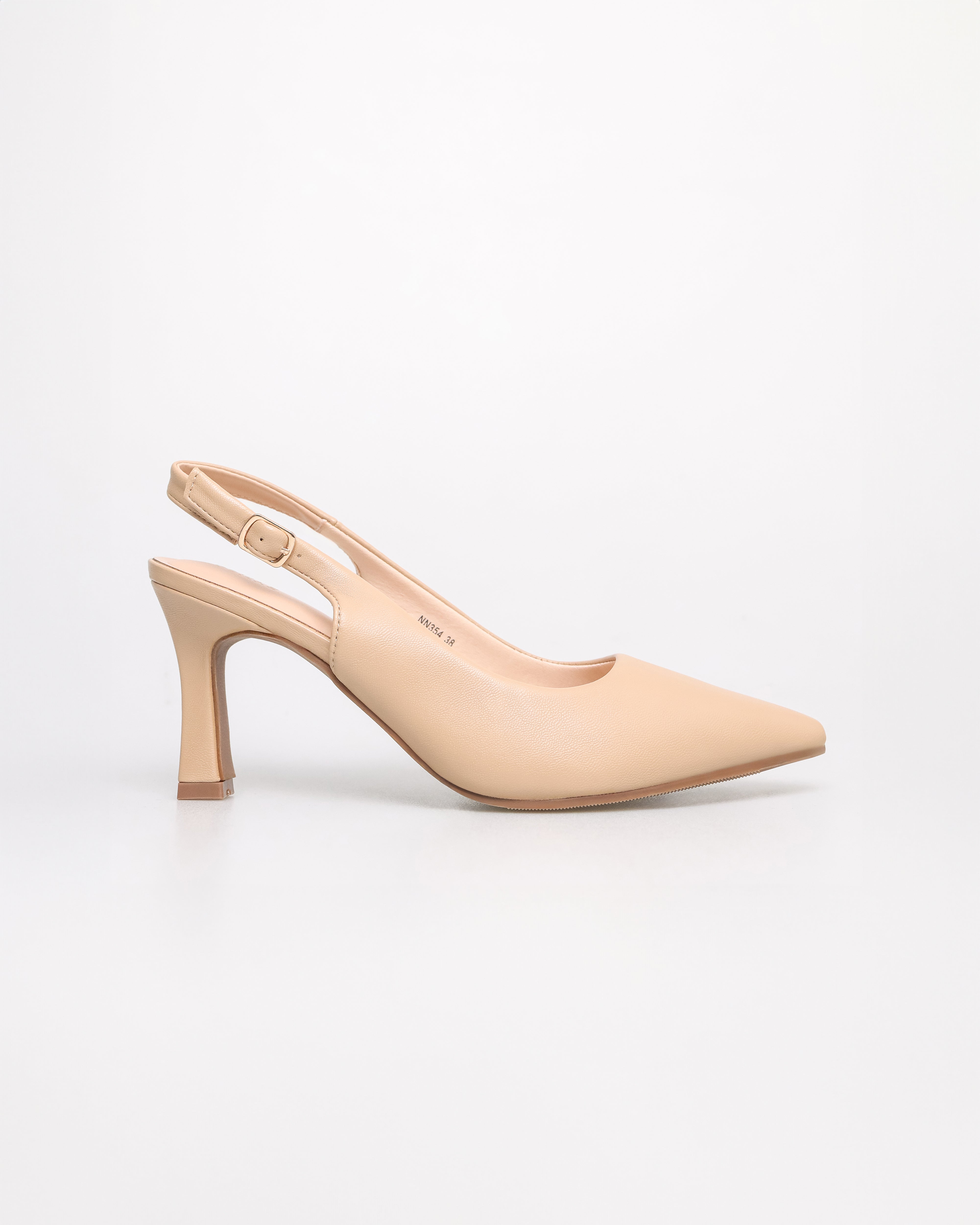 Tomaz NN354 Ladies Pointy Slingback Heels (Beige)