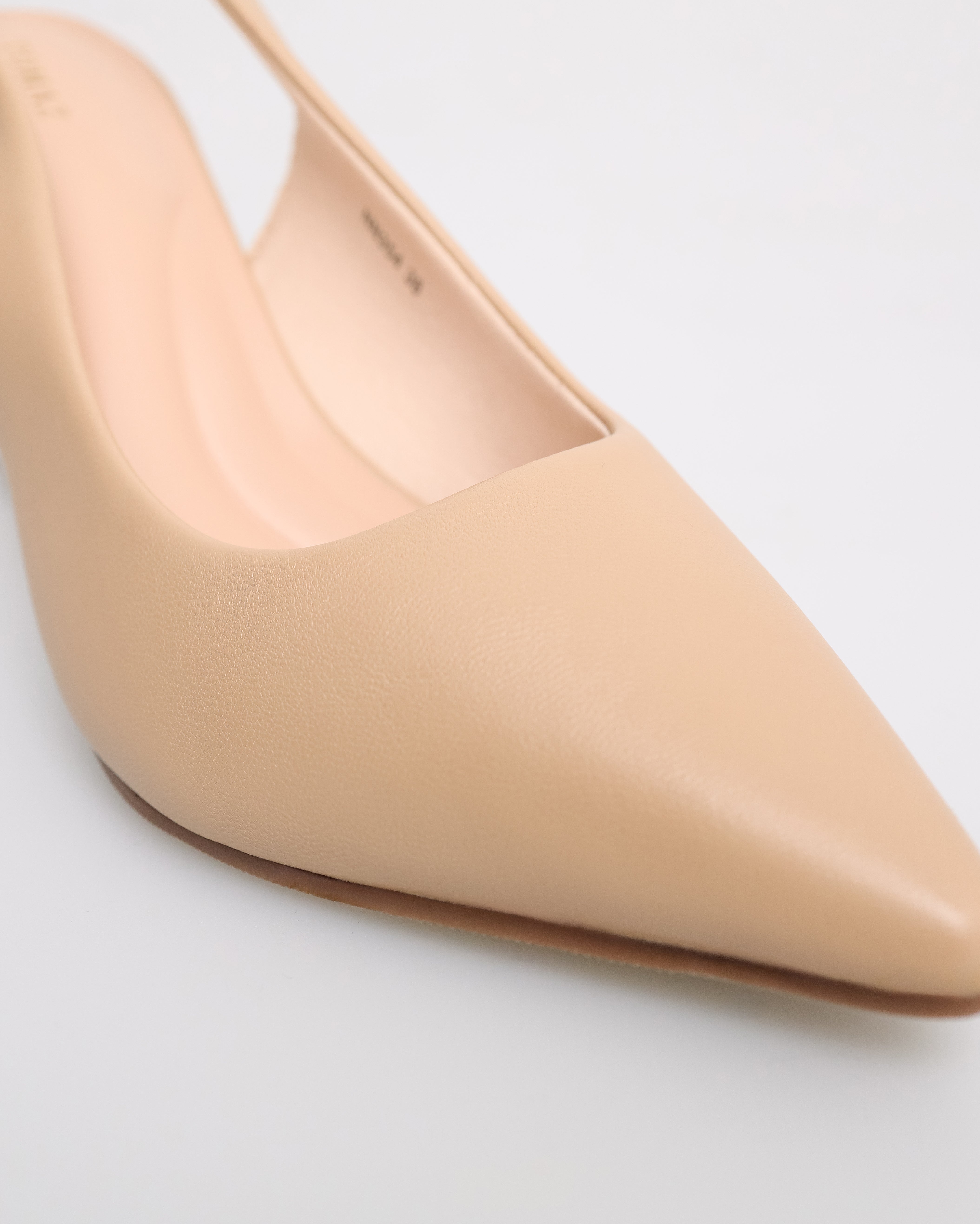 Tumit Slingback Tomaz NN354 Wanita Runcing (Beige)