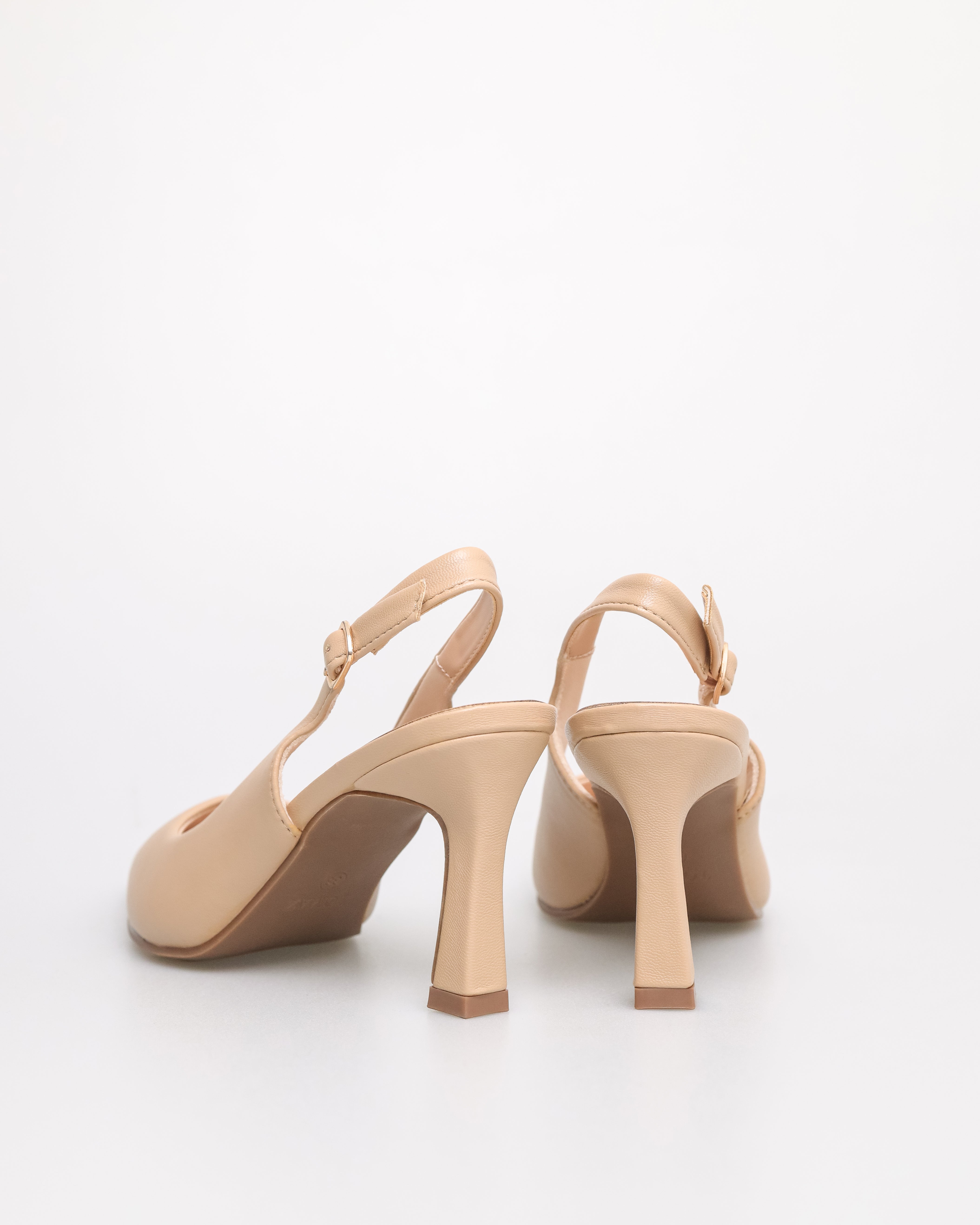 Tumit Slingback Tomaz NN354 Wanita Runcing (Beige)