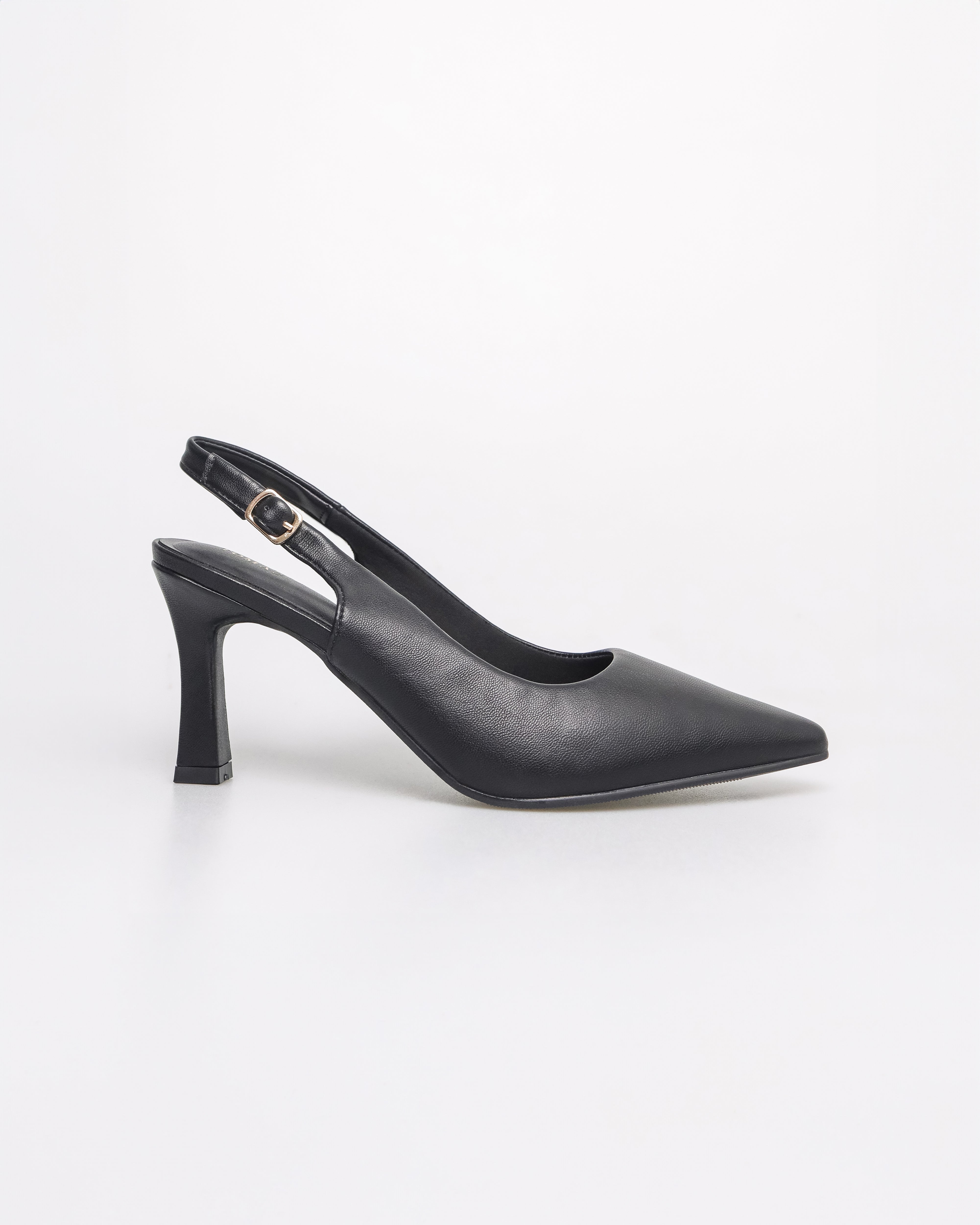 Tomaz NN354 Ladies Pointy Slingback Heels (Black)