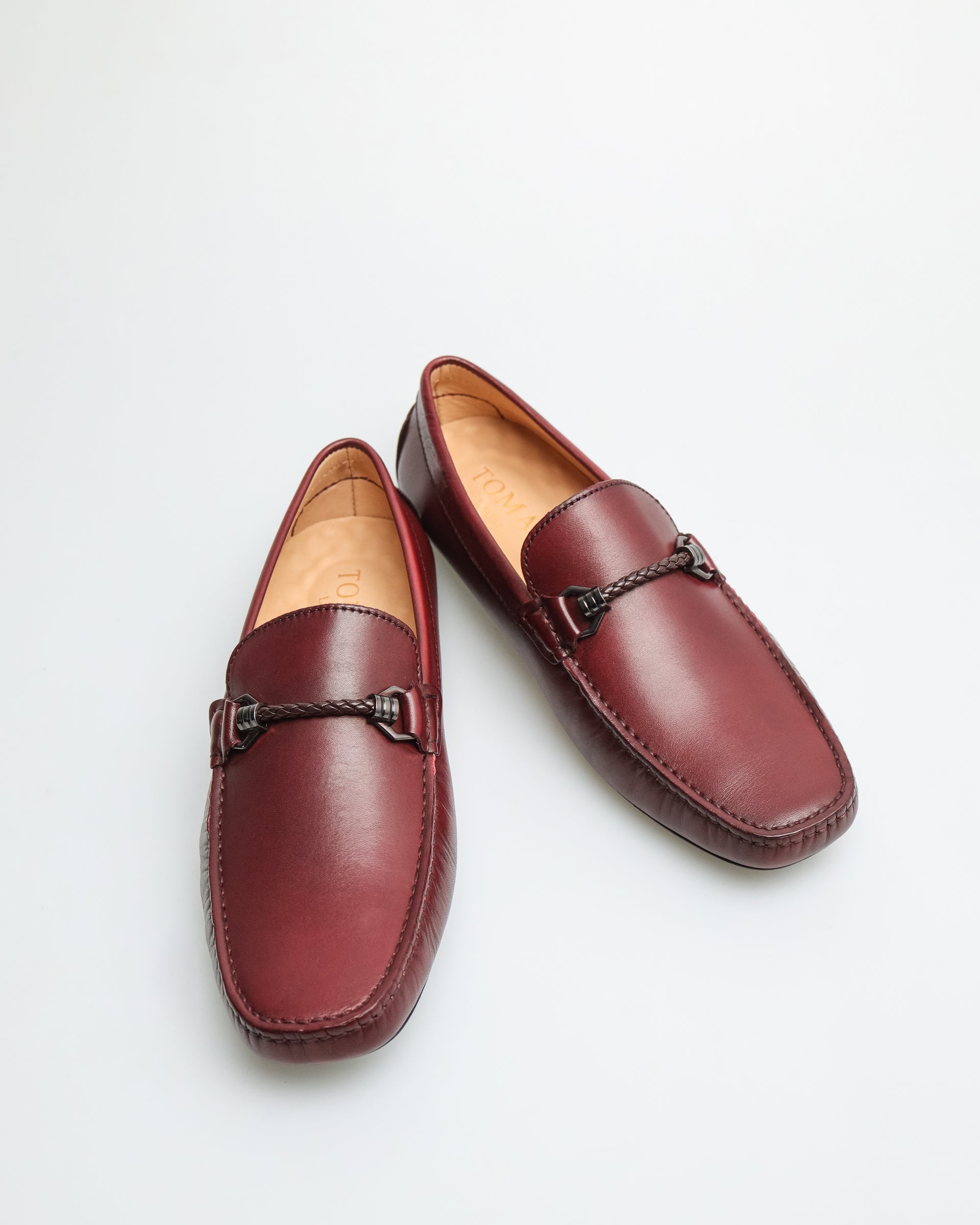 Moccasins Gesper Lelaki Tomaz C456 (Wain)
