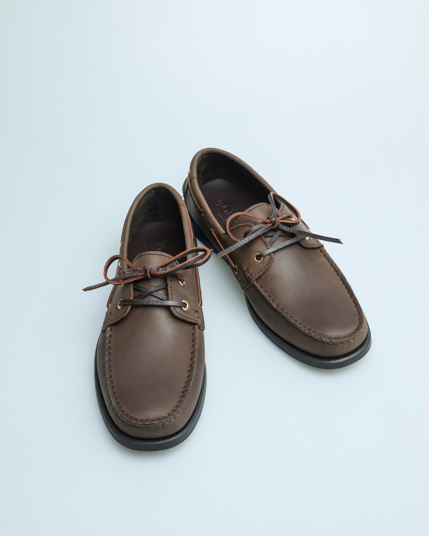 Tomaz C328A Men's Leather Boat Shoes (Coffee)