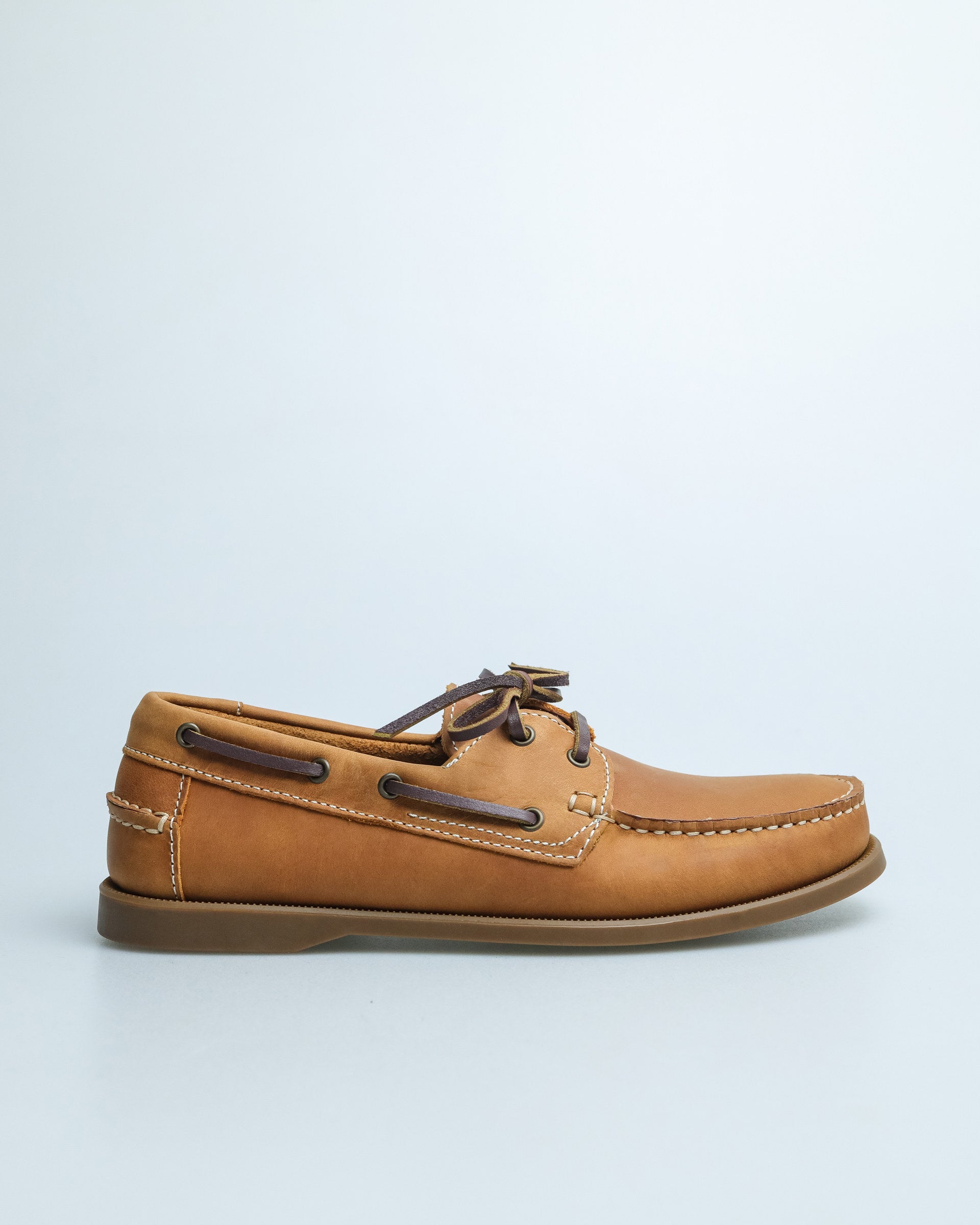 Mens leather slip on sale on boat shoes