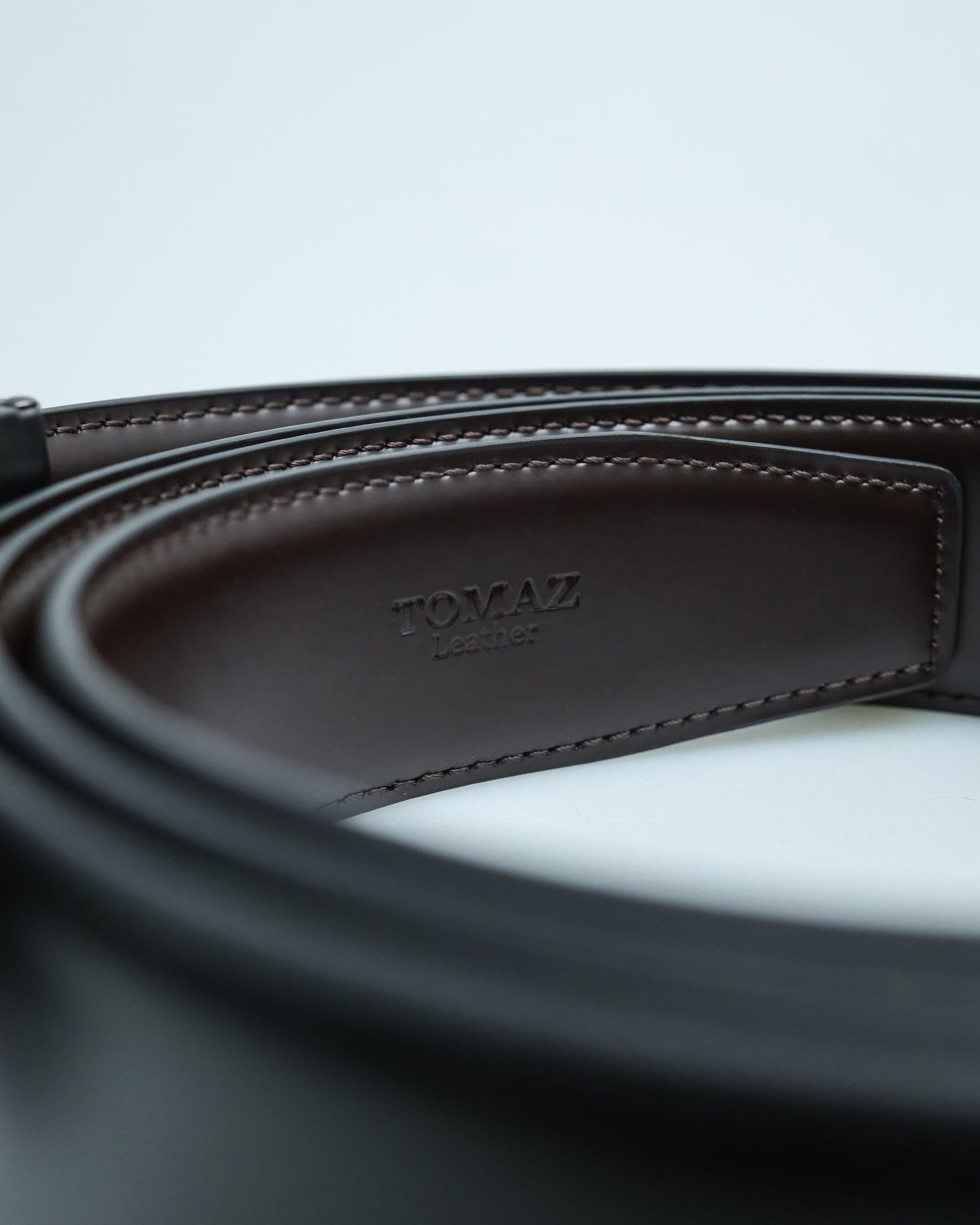 Tomaz AB107 Men's Reversible Leather Belt (Black/Brown)