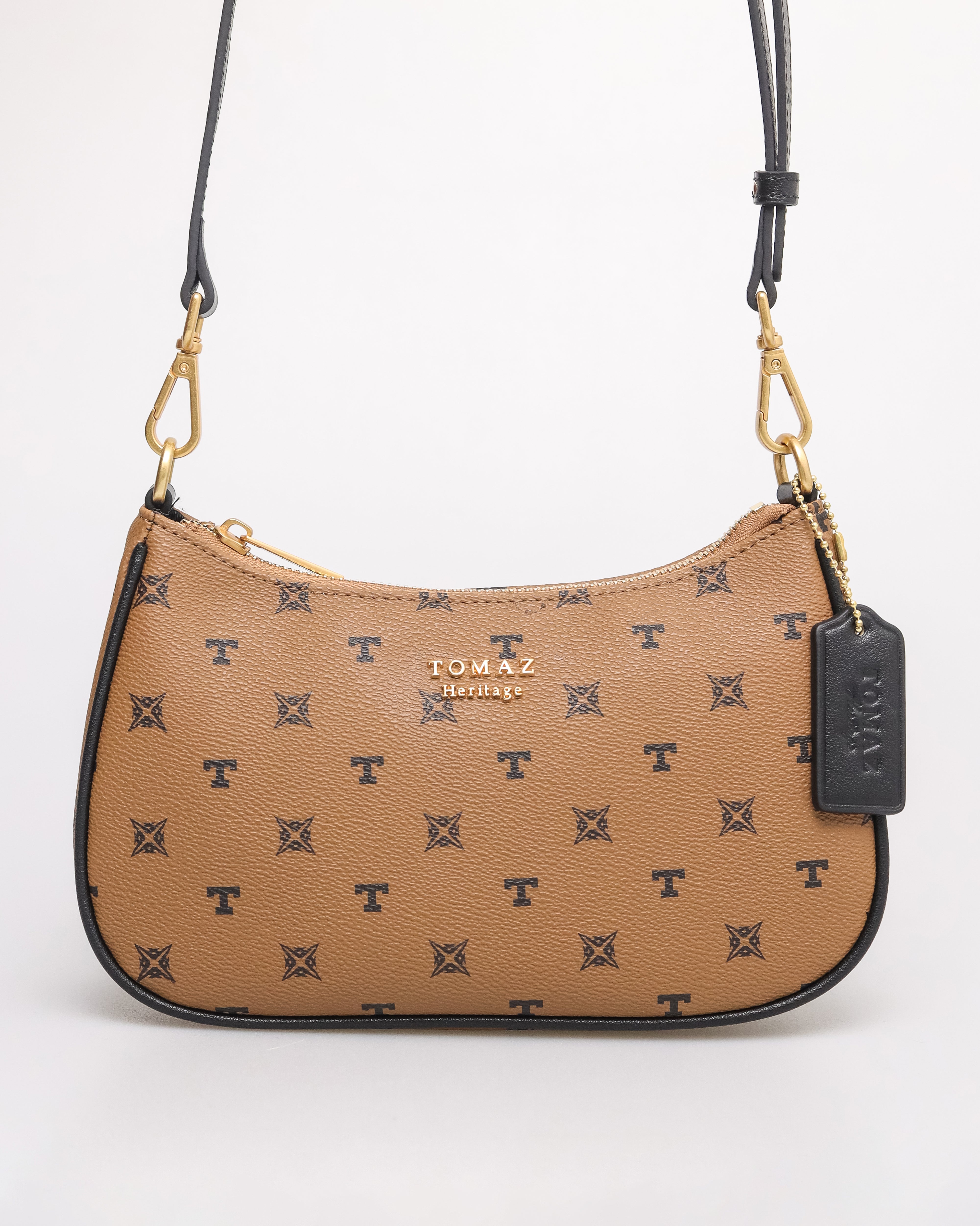 Beg Wanita Monogram Tomaz BL253 (Sawo matang)