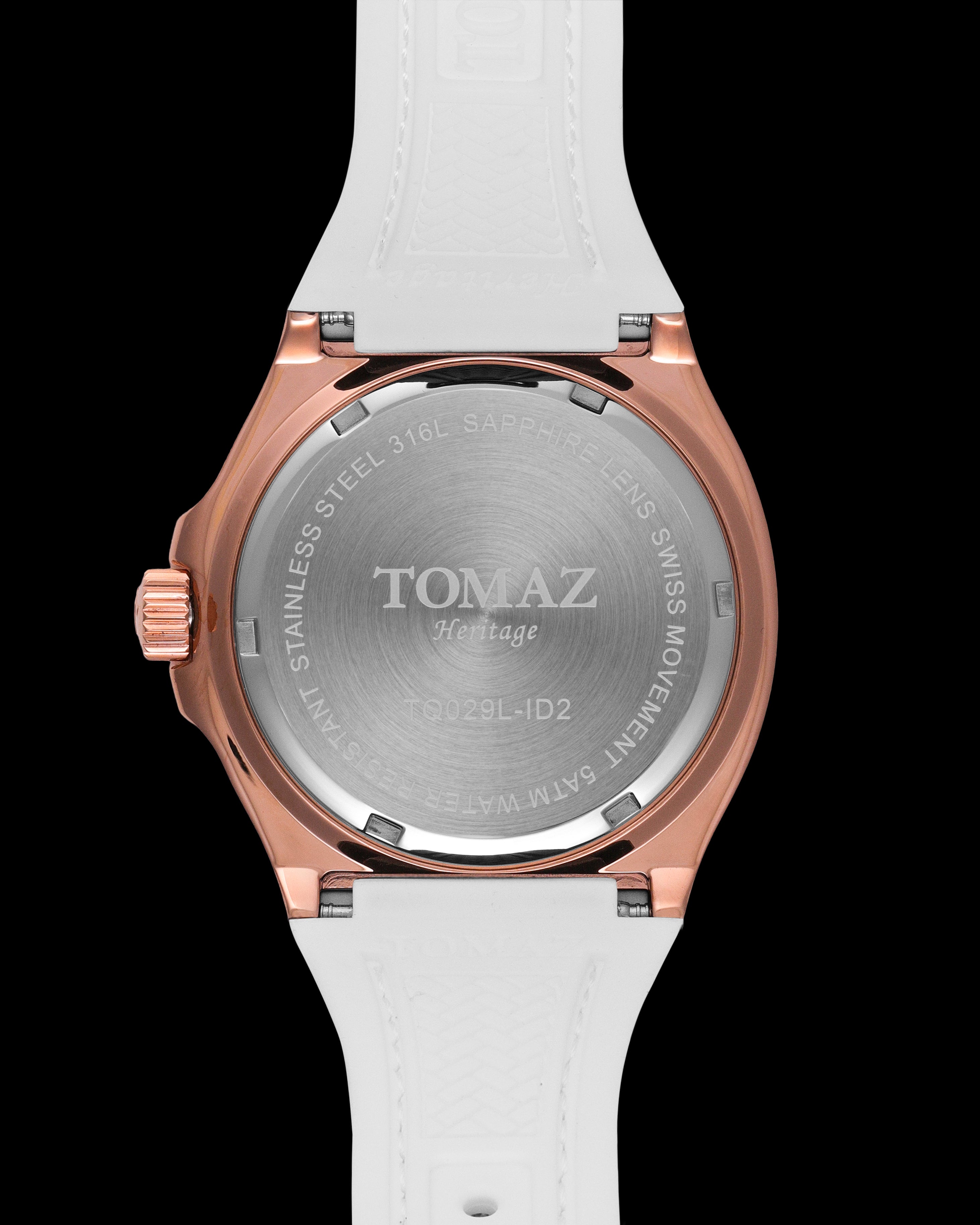 Tomaz Ladies Watch TQ029L-ID2 with Crystal and Rubber Strap