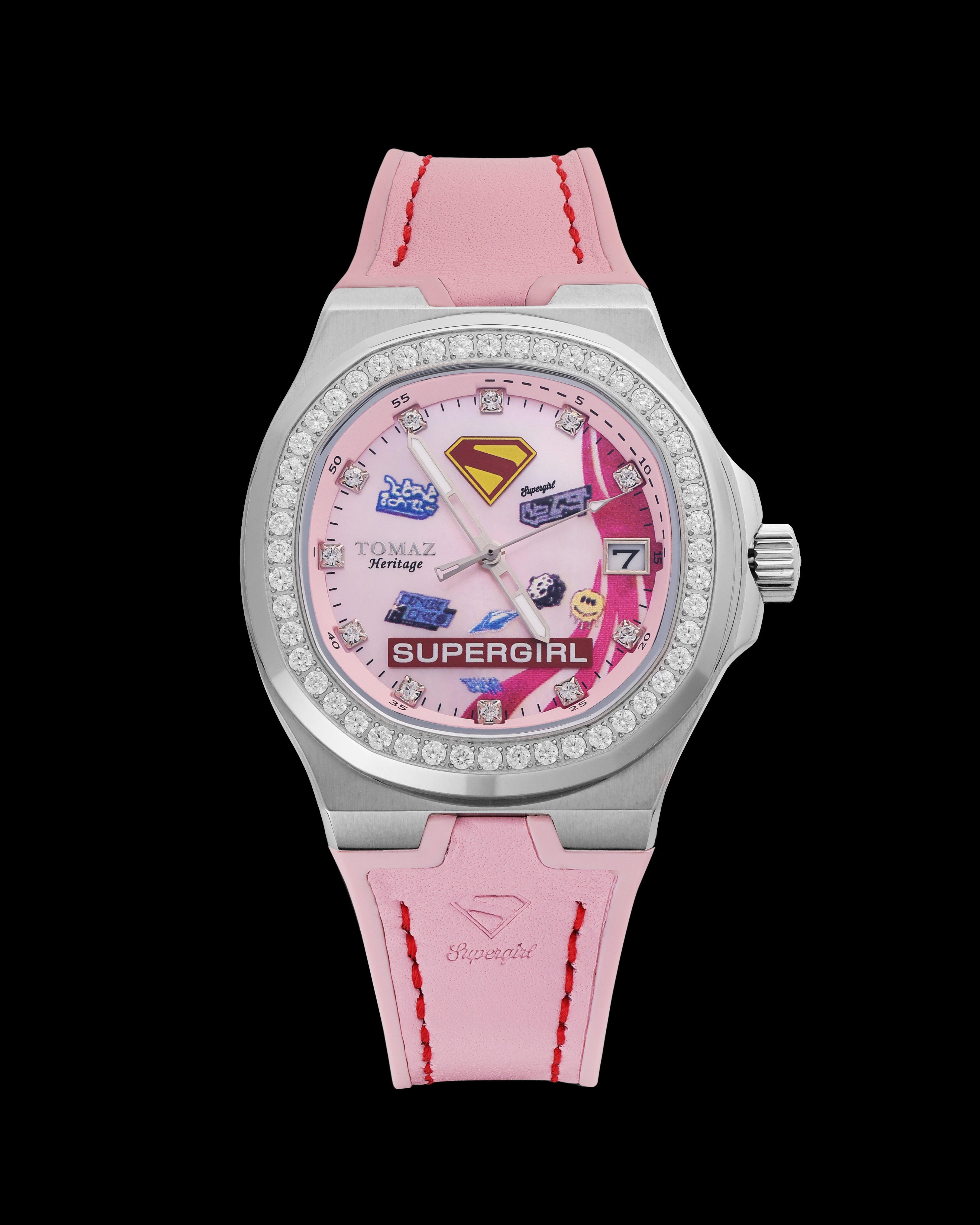 Tomaz x DC Supergirl Heritage Crystal Ladies Watch TQ029L-JD3