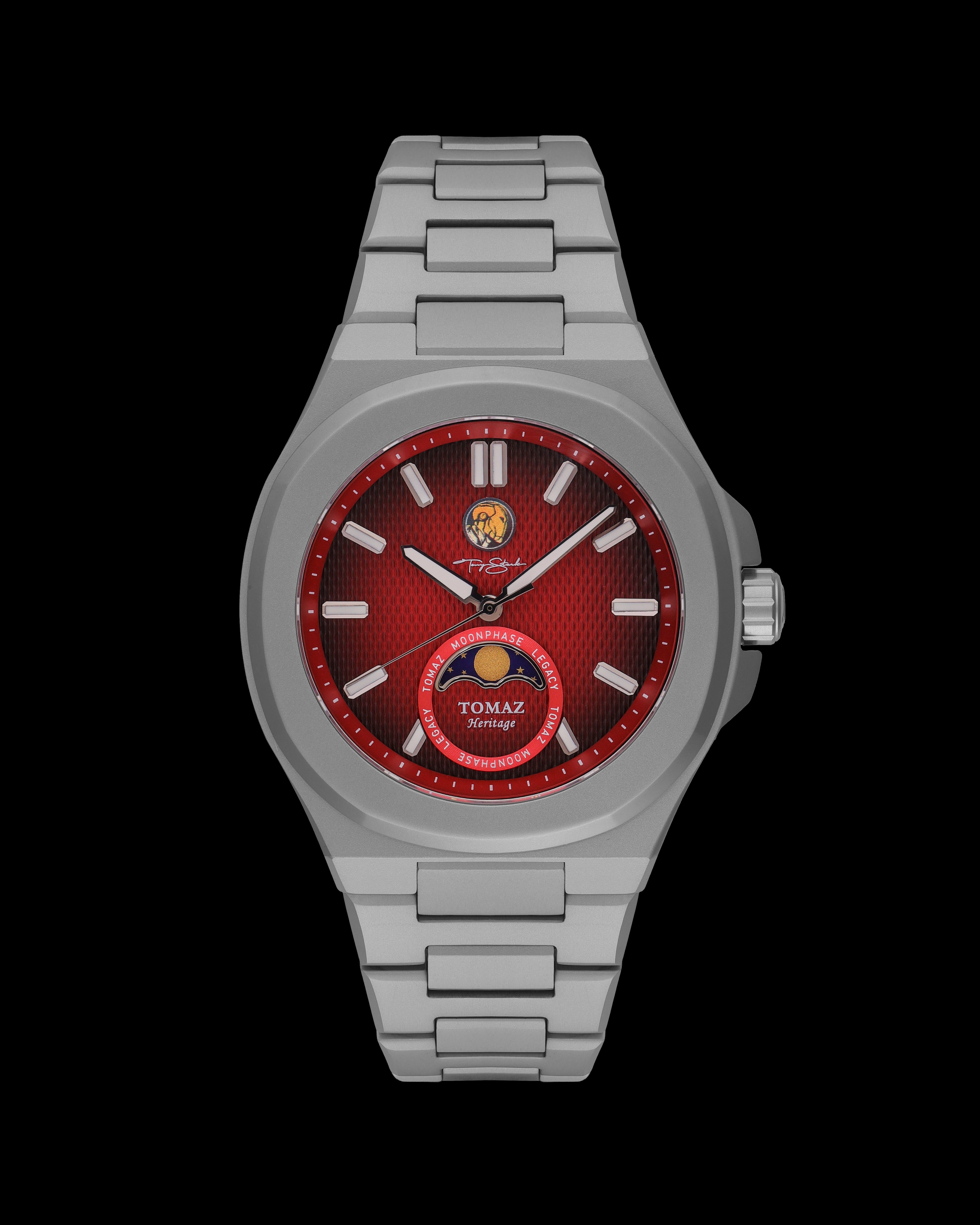 Marvel Tony Stark TQ046-1D5 (Red) with Stainless Steel Strap