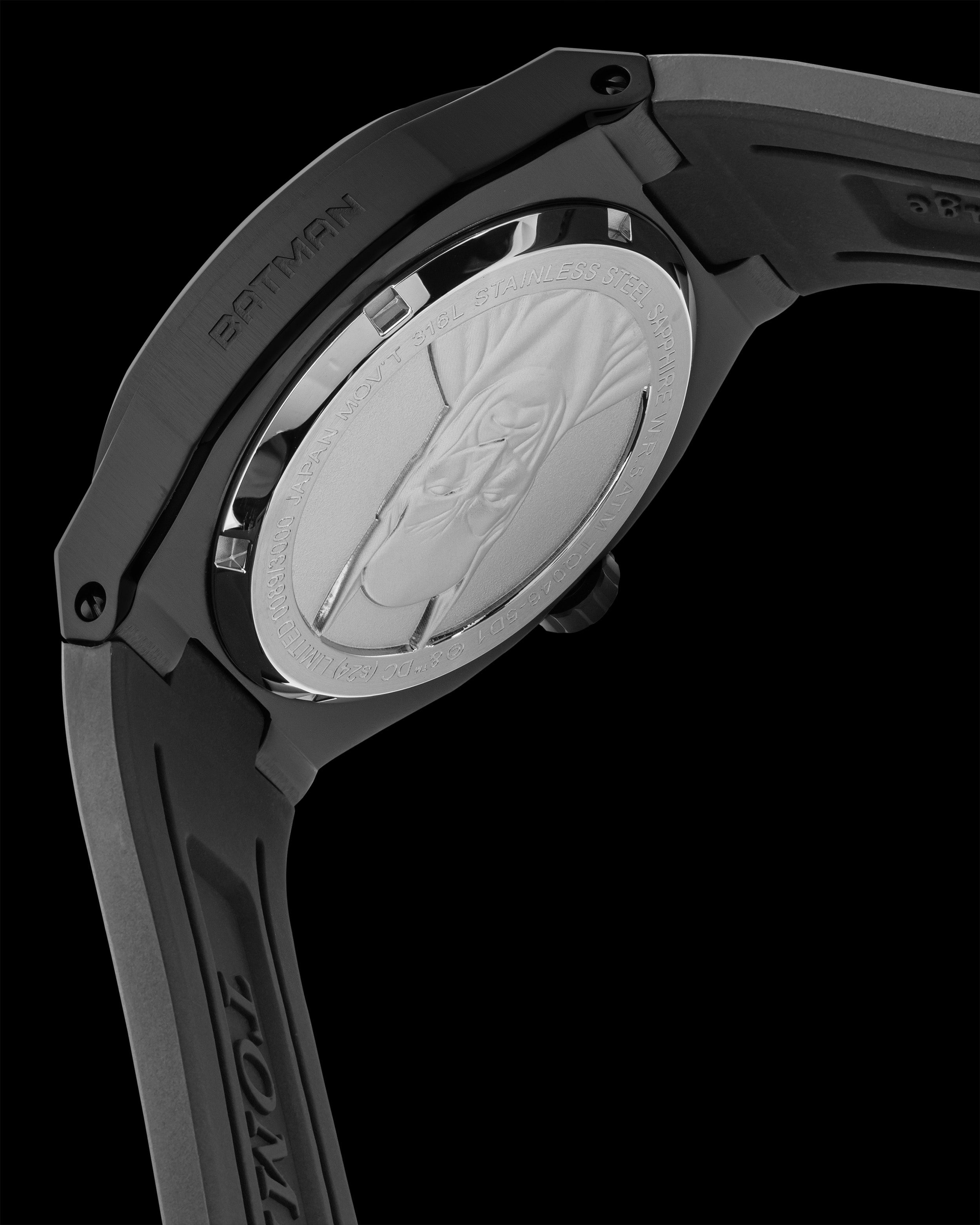 #style_Batman Logo – Silicon Leather Strap