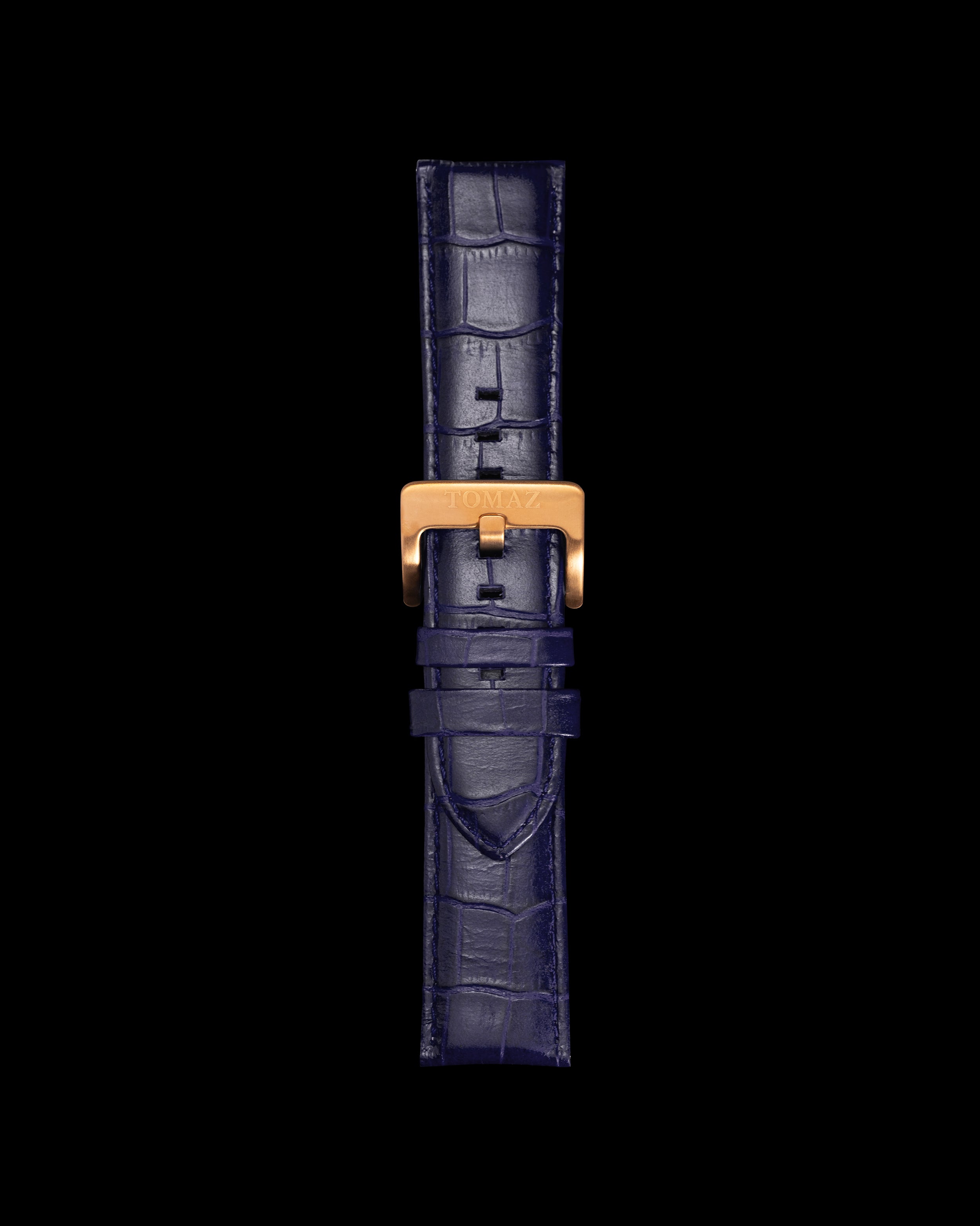 Tomaz TS1-1A Tali Jam Tangan Buluh Kulit 26mm (Biru)