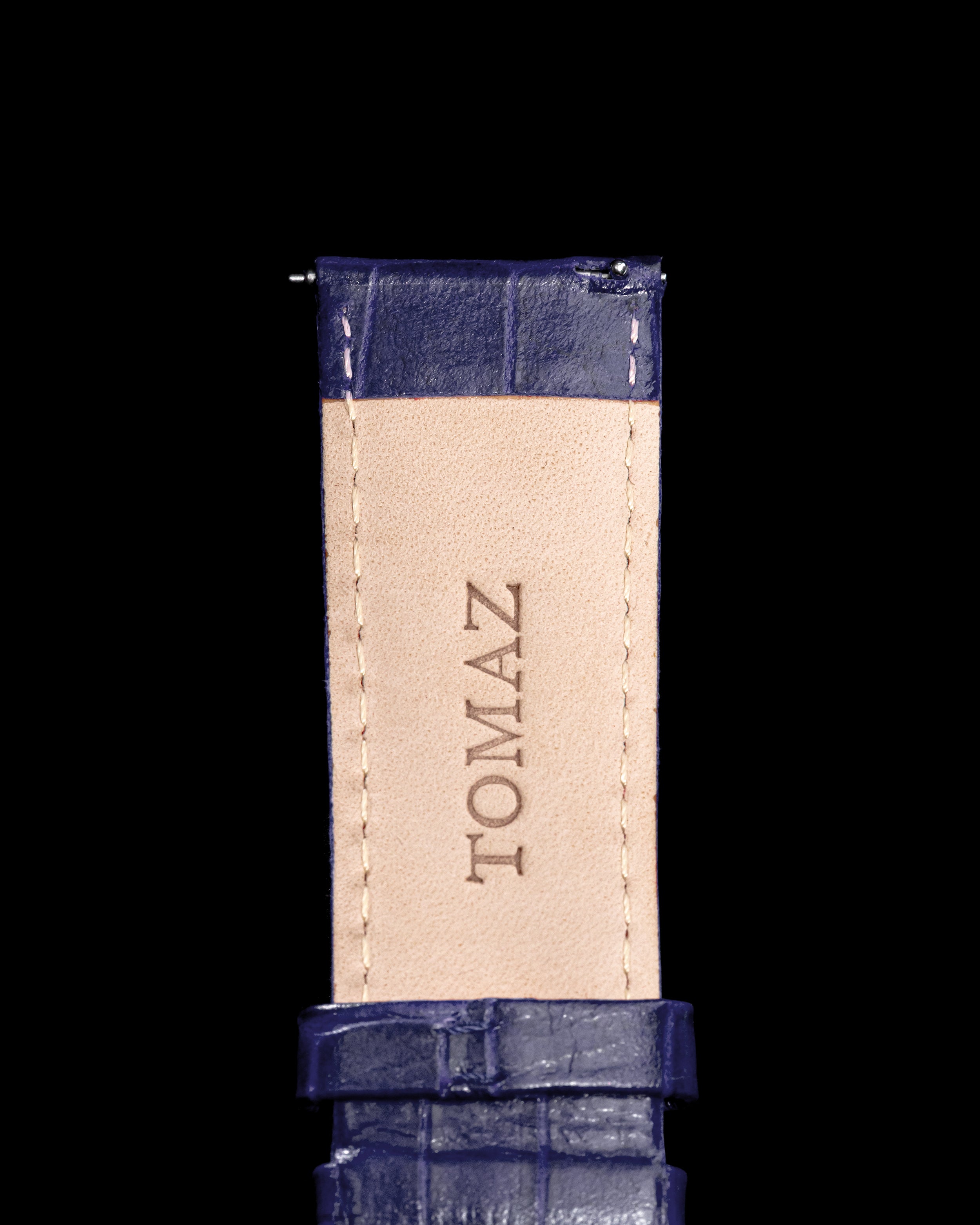Tomaz TS1-1A Tali Jam Tangan Buluh Kulit 26mm (Biru)