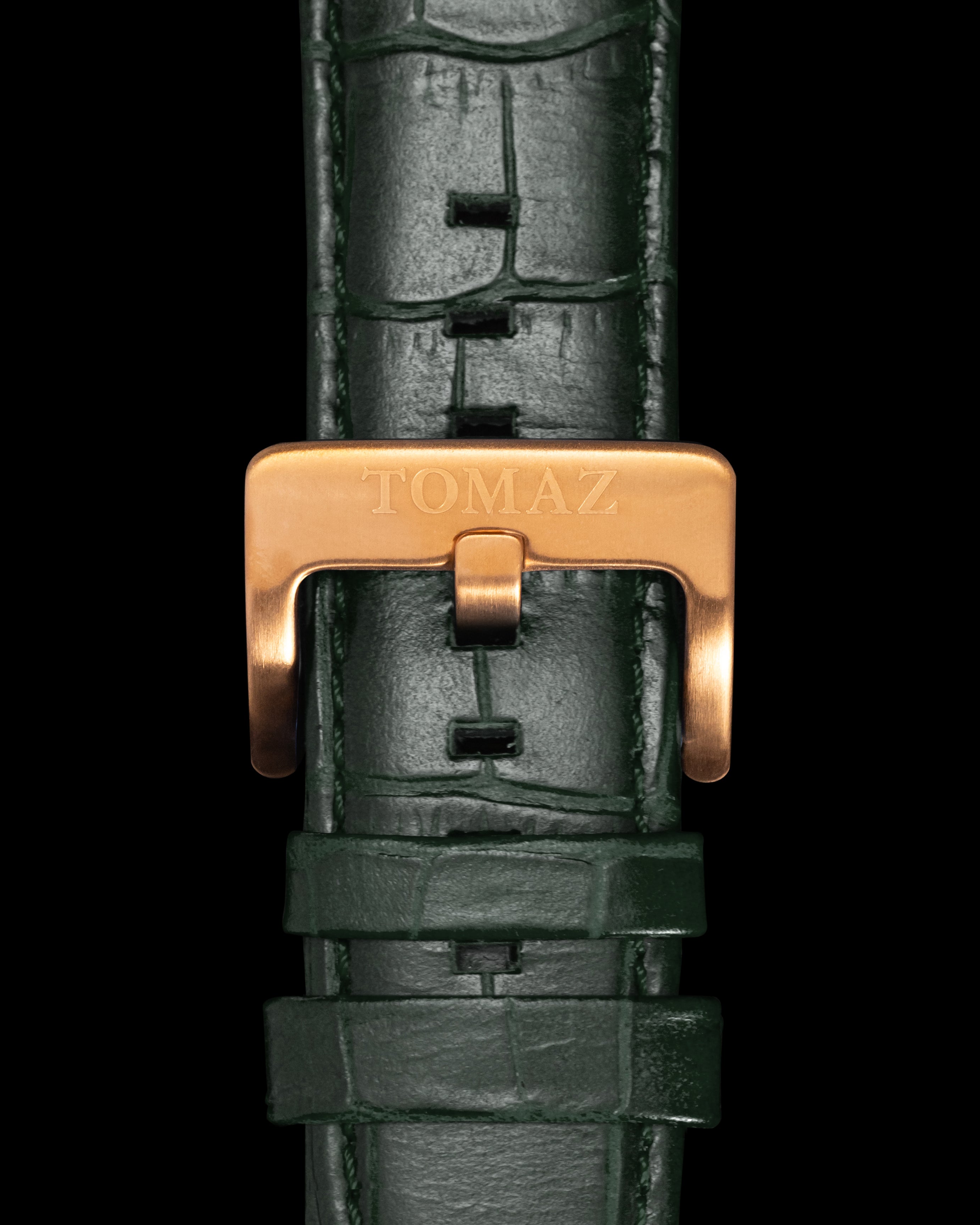 Tomaz TS1-1B Tali Jam Tangan Buluh Kulit 26mm (Hijau)