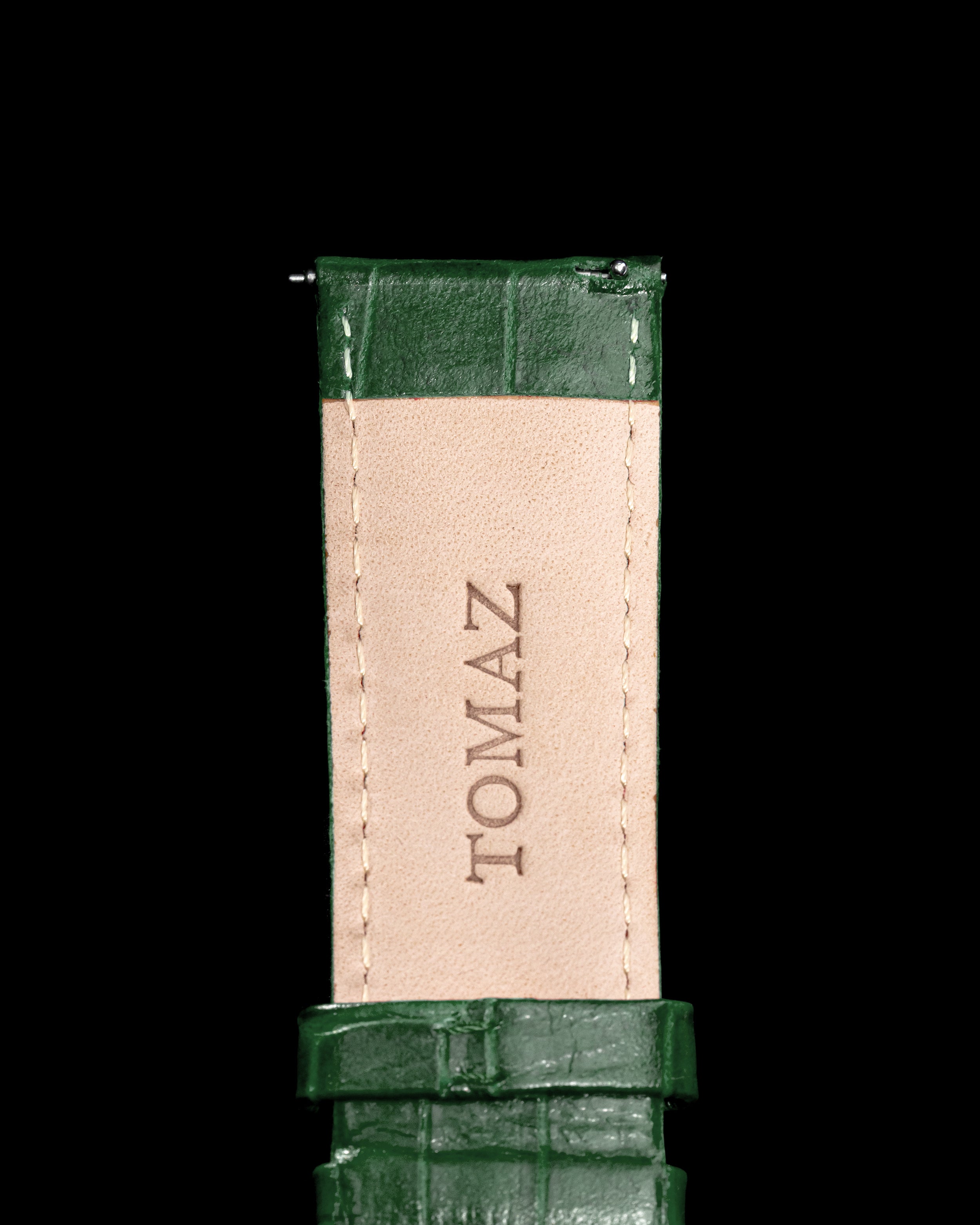 Tomaz TS1-1B Tali Jam Tangan Buluh Kulit 26mm (Hijau)