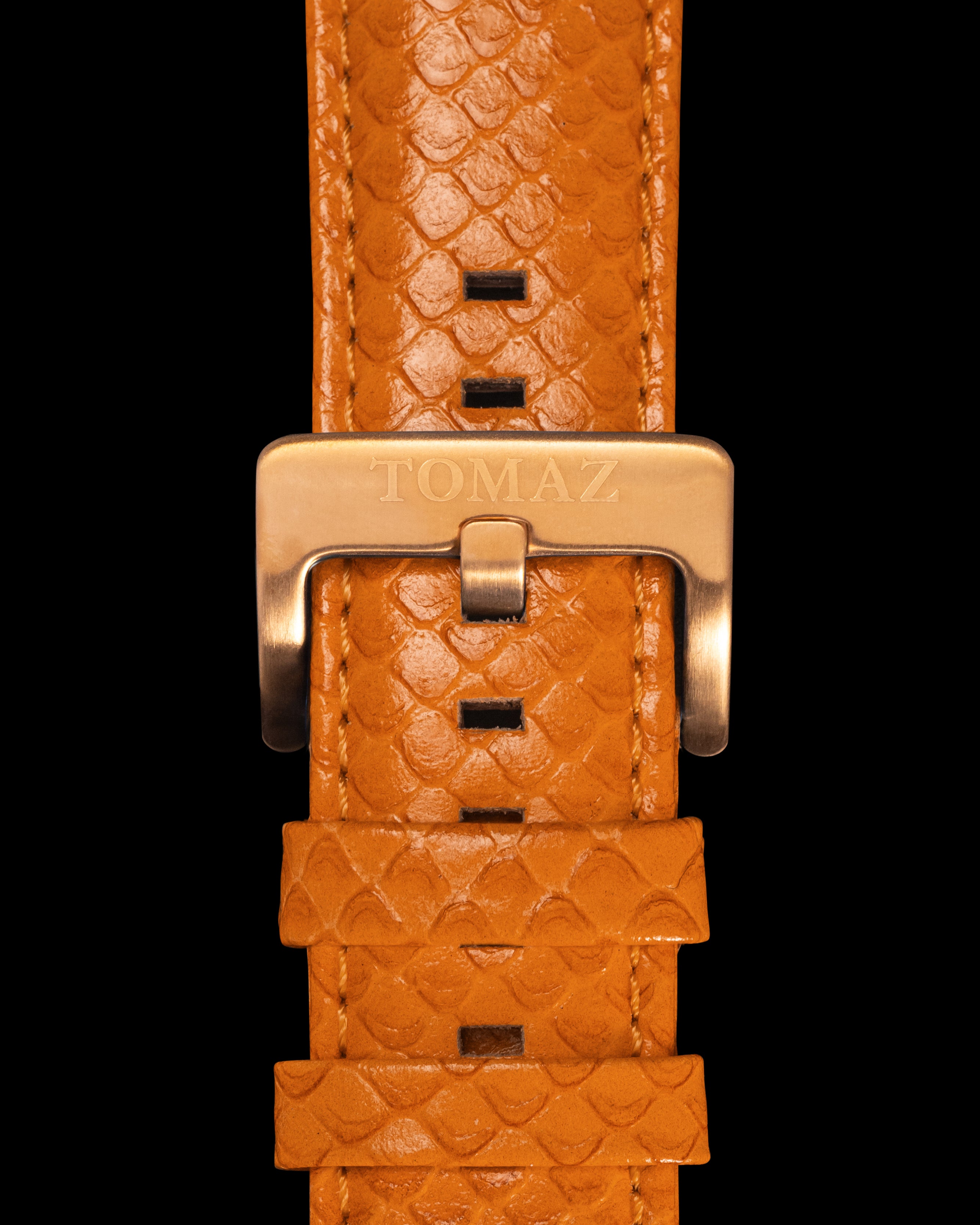 Tomaz TS1-2A Tali Jam Tangan Salmon 26mm Kulit (Oren)