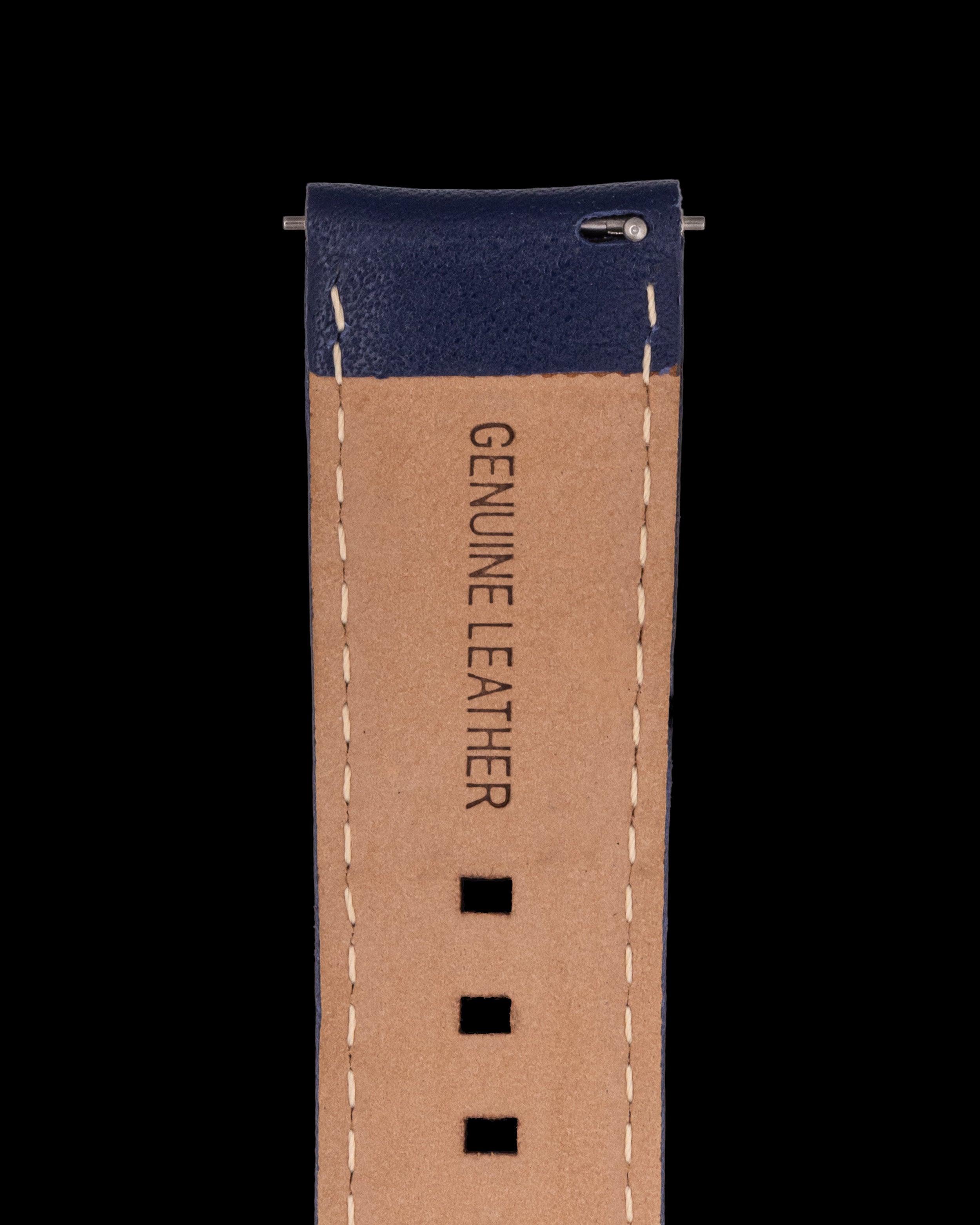 Tomaz TS1A-1B Leather Plain 22mm Watch Strap (Blue)