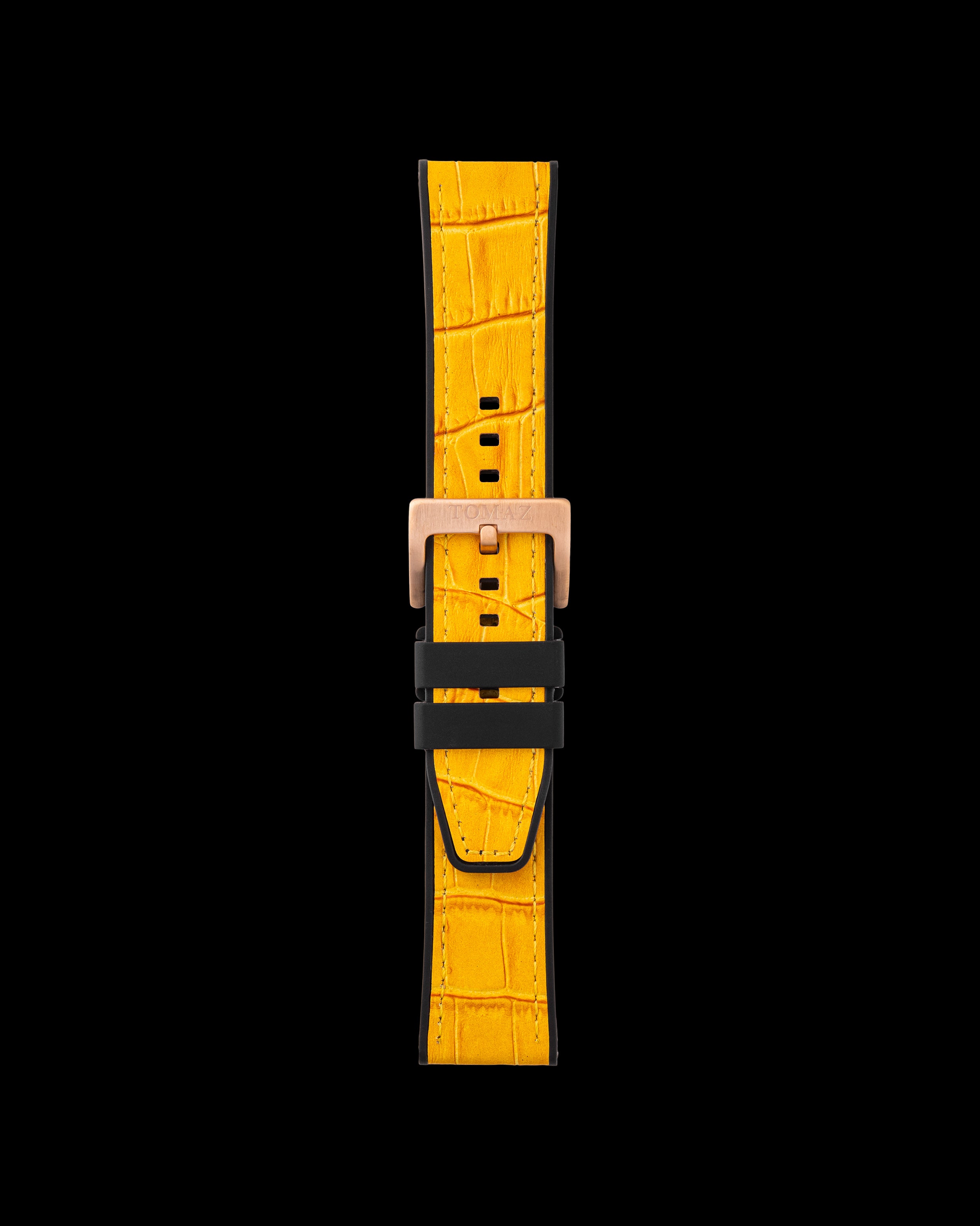Tomaz TS7-1 Tali Buluh Kulit/Silikon 24mm (Kuning)
