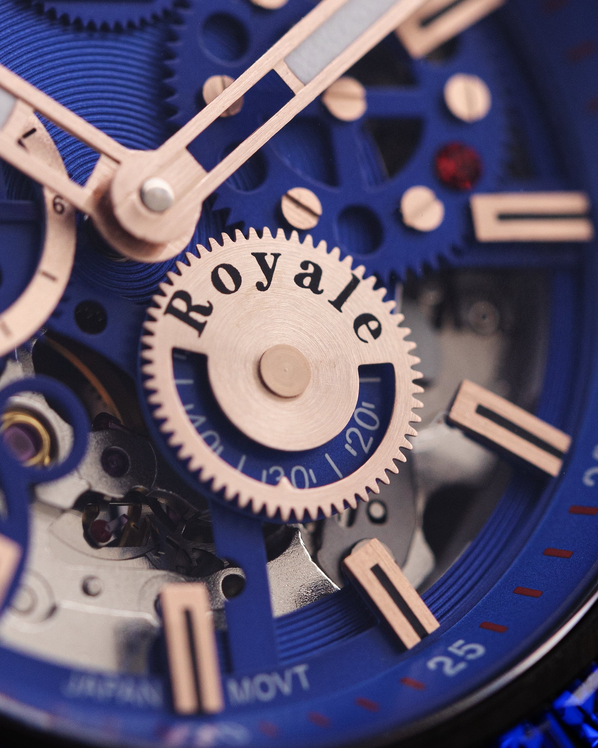 Tomaz Royale TW014B-D3 Crystal Watch – Salmon Leather Strap