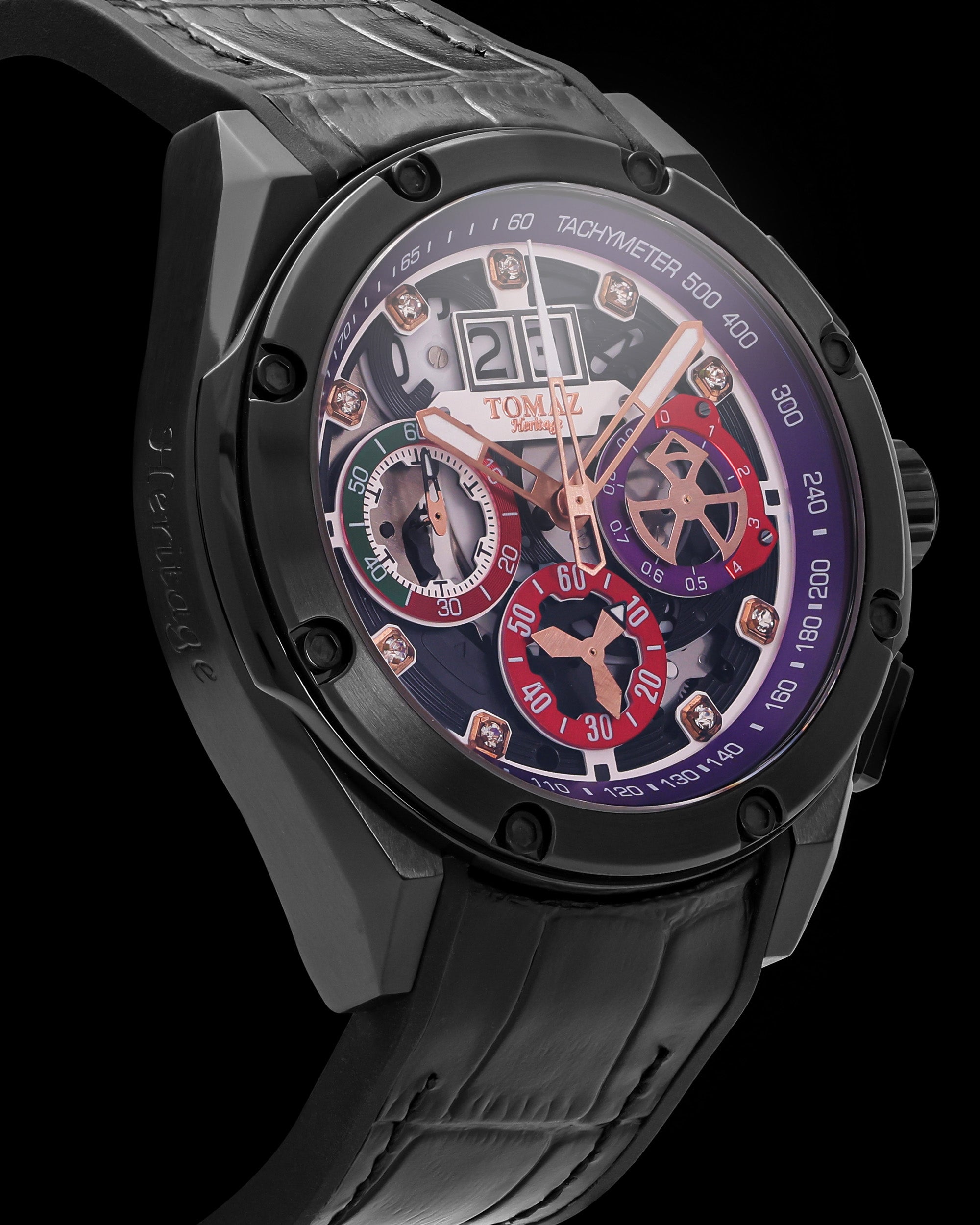 RAWR III TW024E-D7B (Hitam) Tali Kulit Buluh Hitam