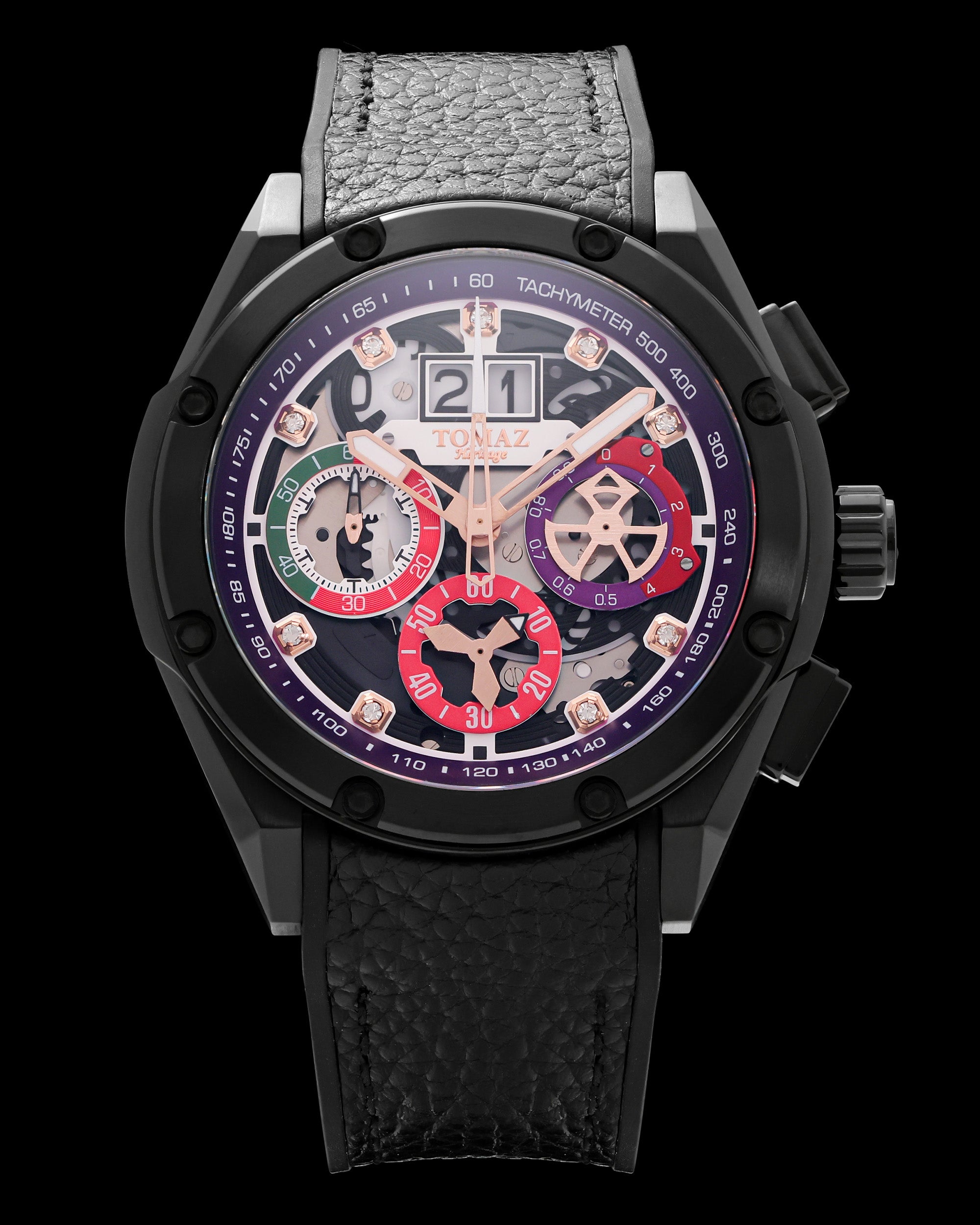 RAWR III TW024E-D7C (Hitam) Tali Kulit Laici Hitam
