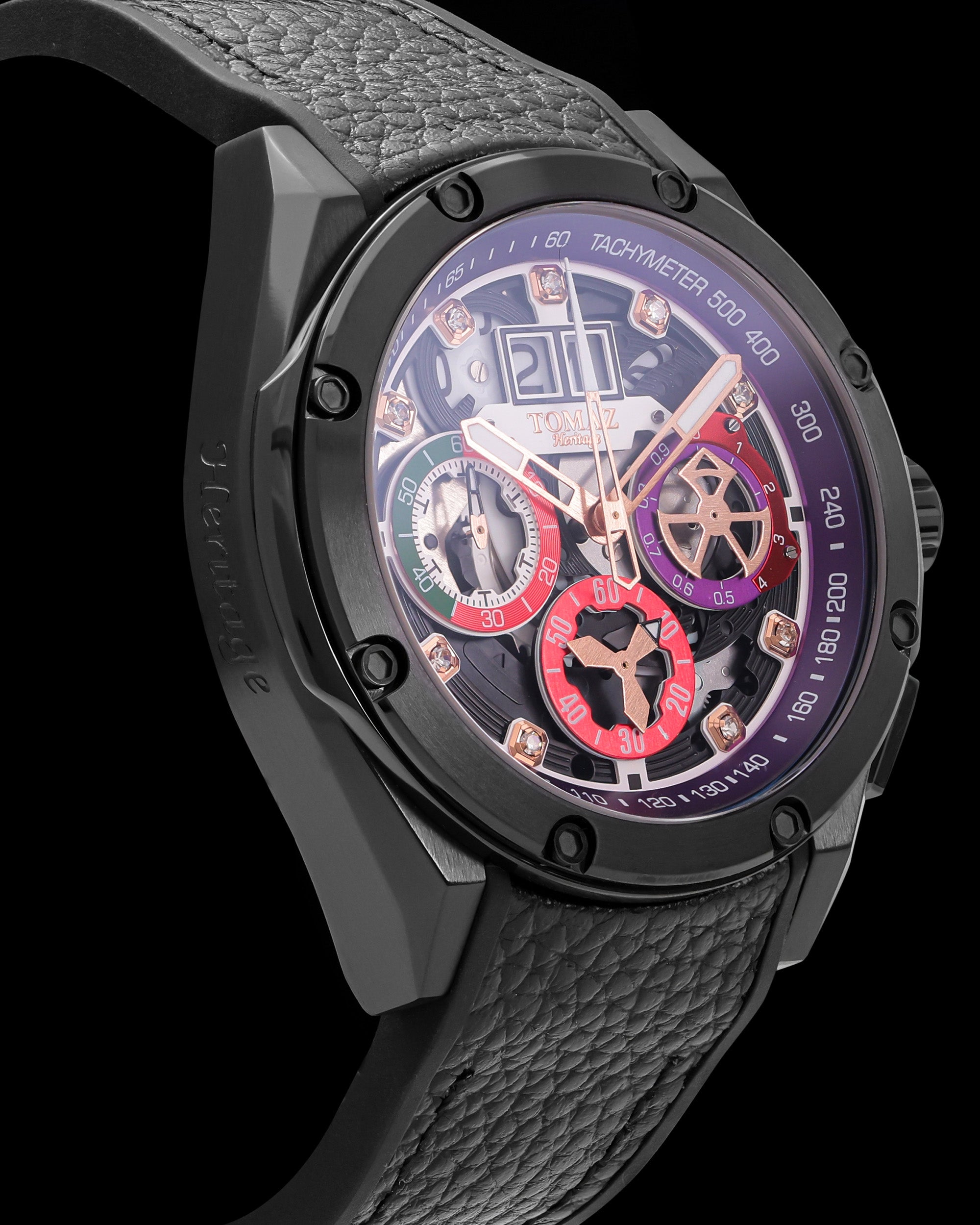 RAWR III TW024E-D7C (Hitam) Tali Kulit Laici Hitam