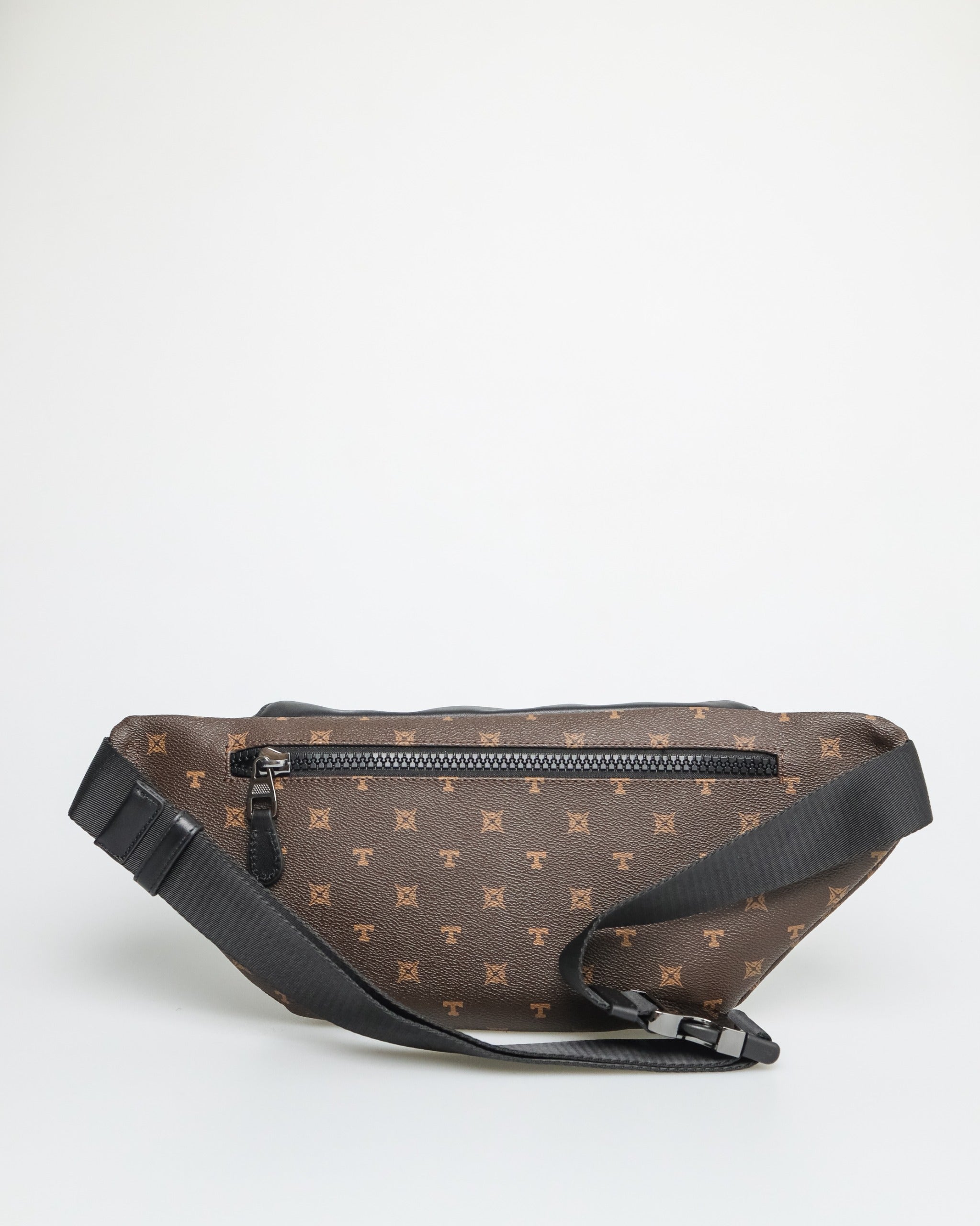 Tomaz Monogram NT-TZ429 Beg Poket Selempang Lelaki (Coklat/Hitam)