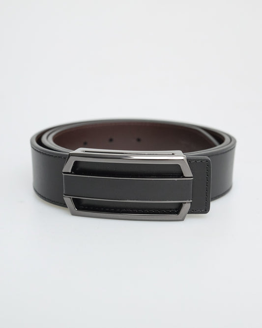 Tomaz AB135 Men's Reversible Leather Belt (Black/Brown)