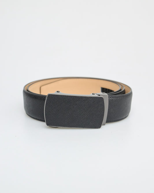 Tomaz AB146 Men's Reversible Leather Belt (Black/Beige)