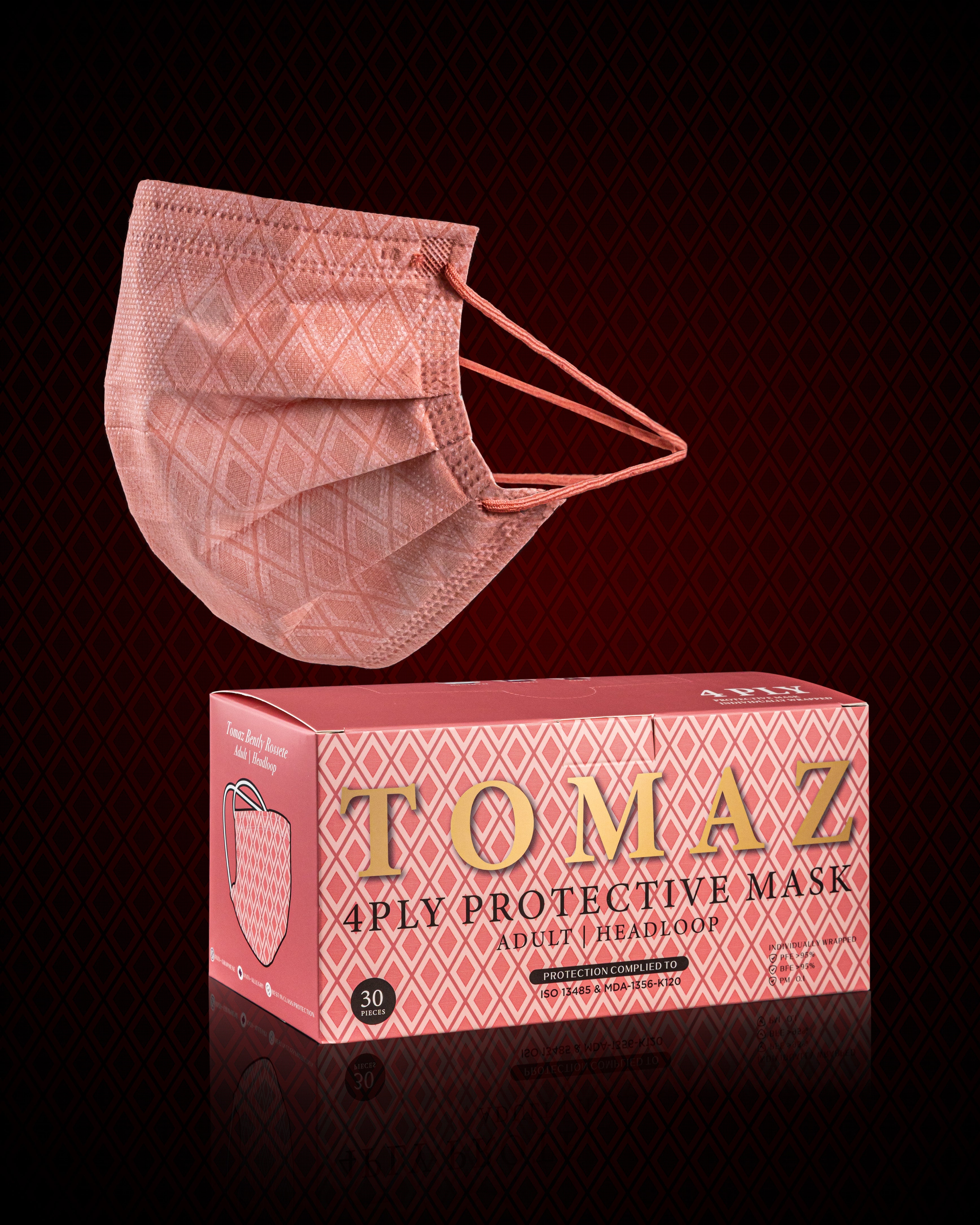 Topeng Gelung Kepala Pelindung Tomaz TMH001-A11 4 Lapis (Bentley Rossette)