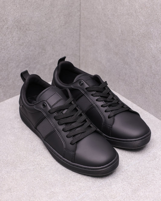 Tomaz TR560M Mens Court Sneakers (Black)