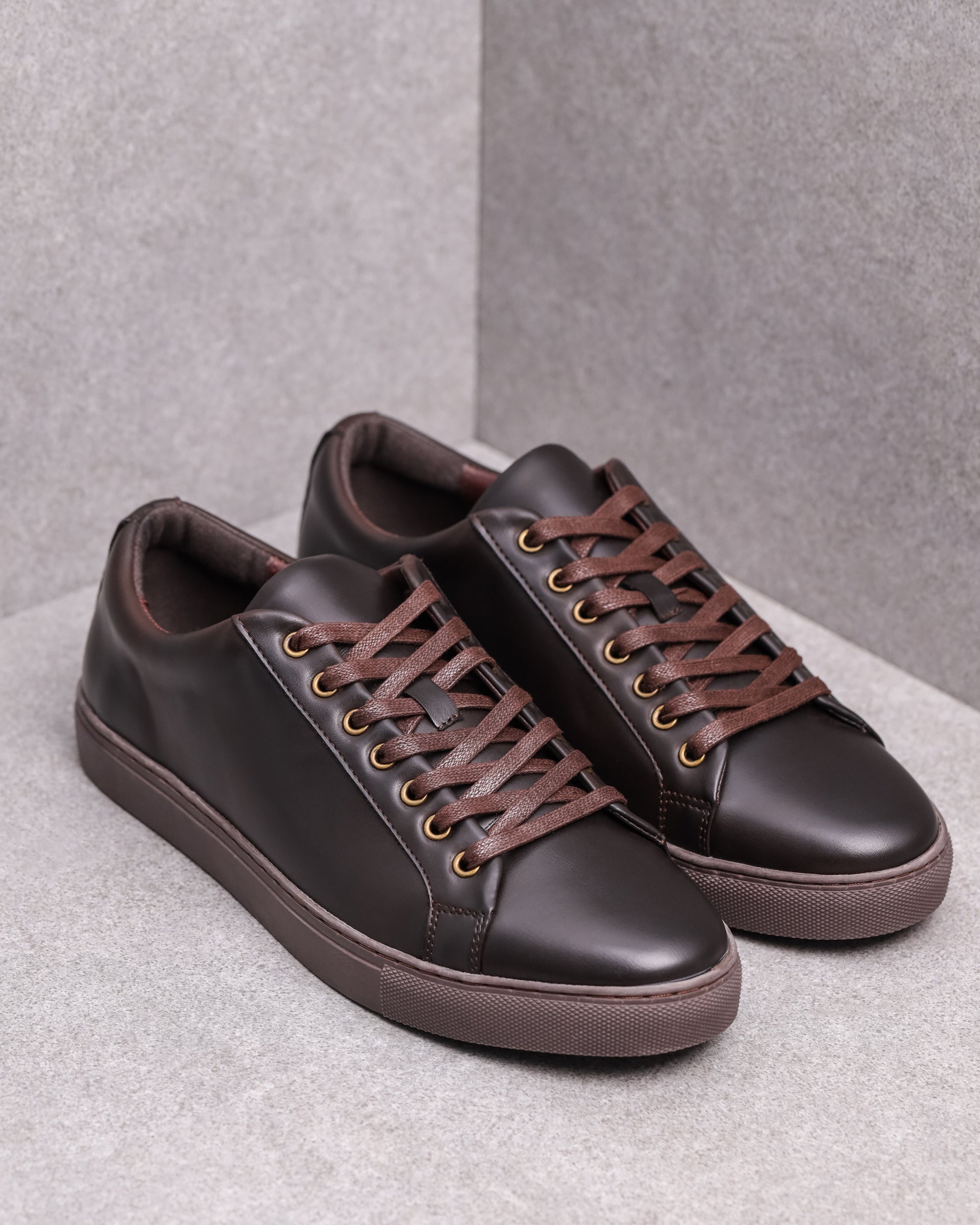 Tomaz C512 Men s Court Sneakers Coffee