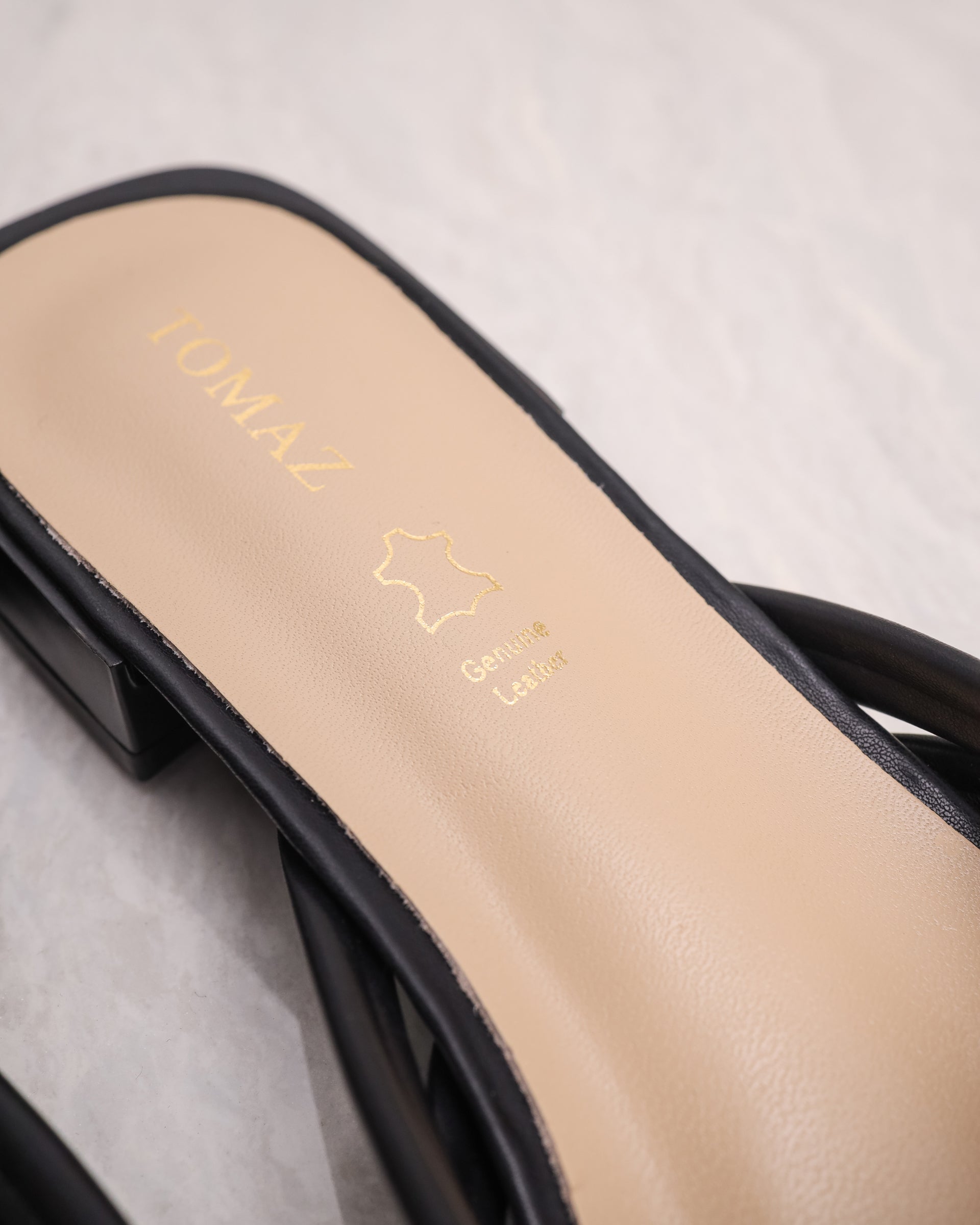 Tomaz YX55 Ladies Braided Strap Sandals (Black)