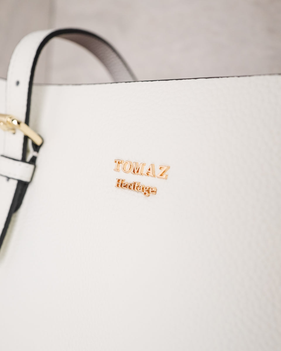 Tomaz NT-BL169 Tote Handbag (White)