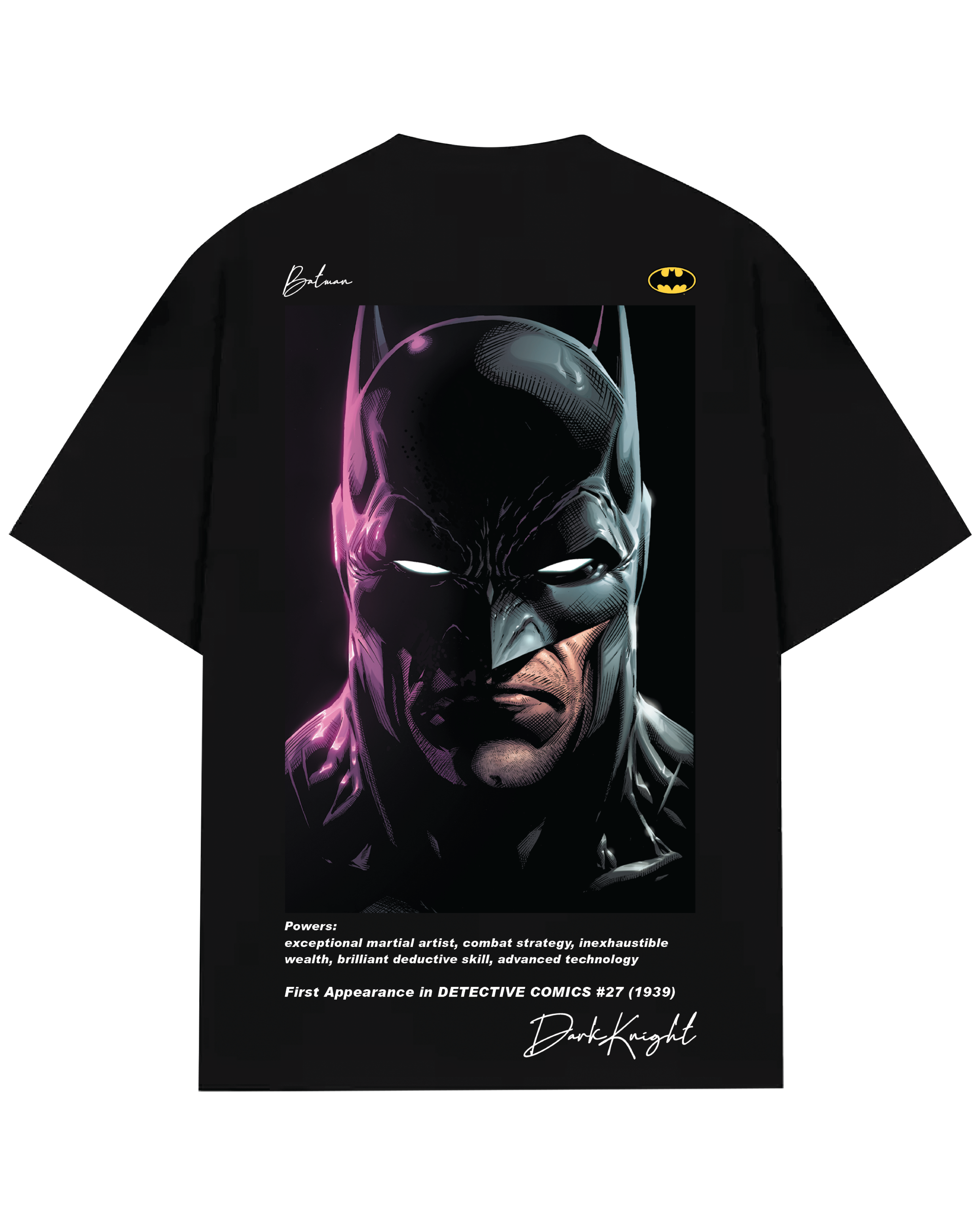 Turbo Batman CC-1290 Over-sized T-shirt (Black)