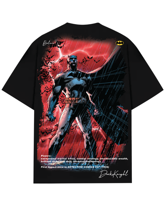 Turbo Batman CC-1291 Over-sized T-shirt (Black/Red)