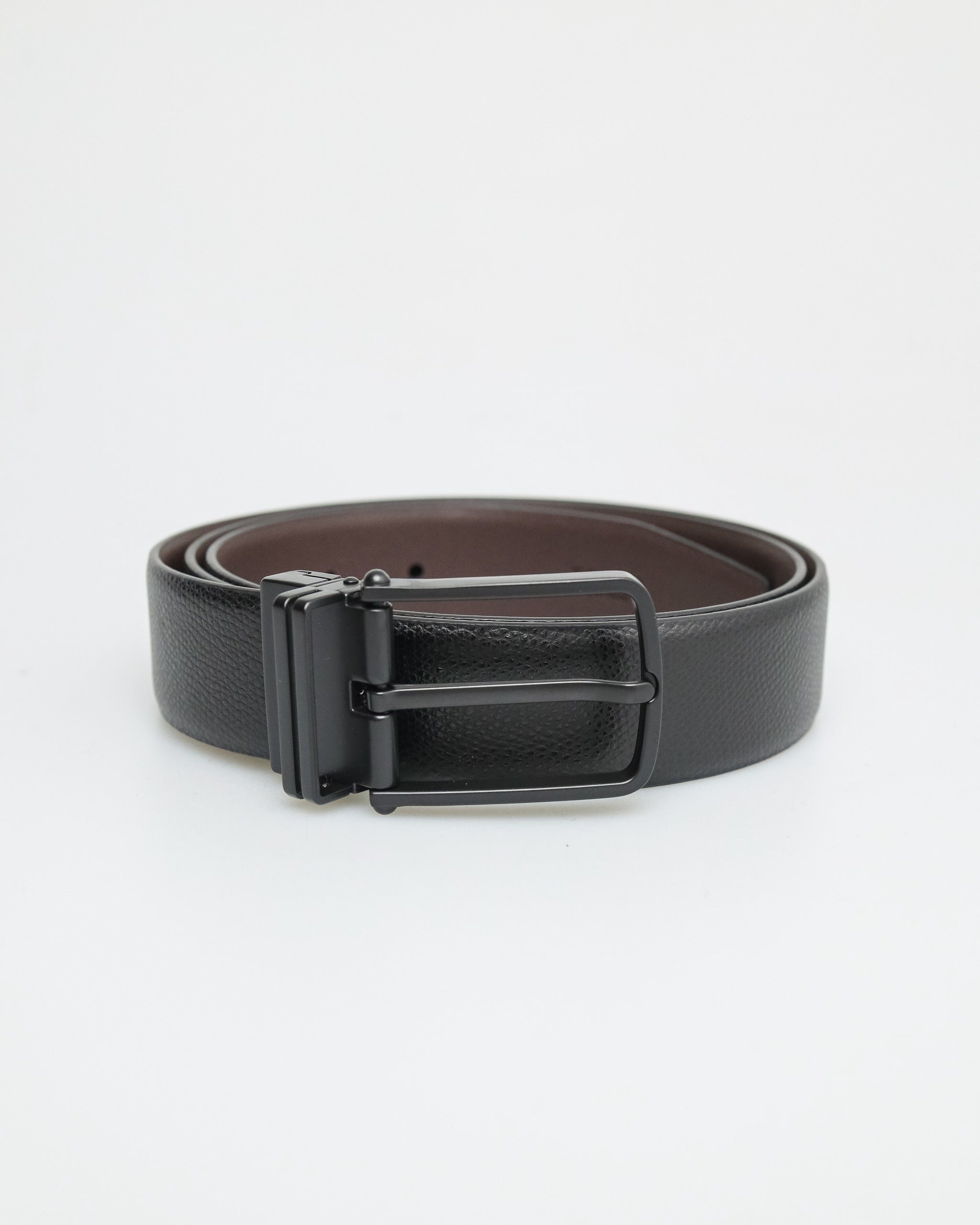 Tomaz AB138 Men's Reversible Leather Belt (Black/Brown)