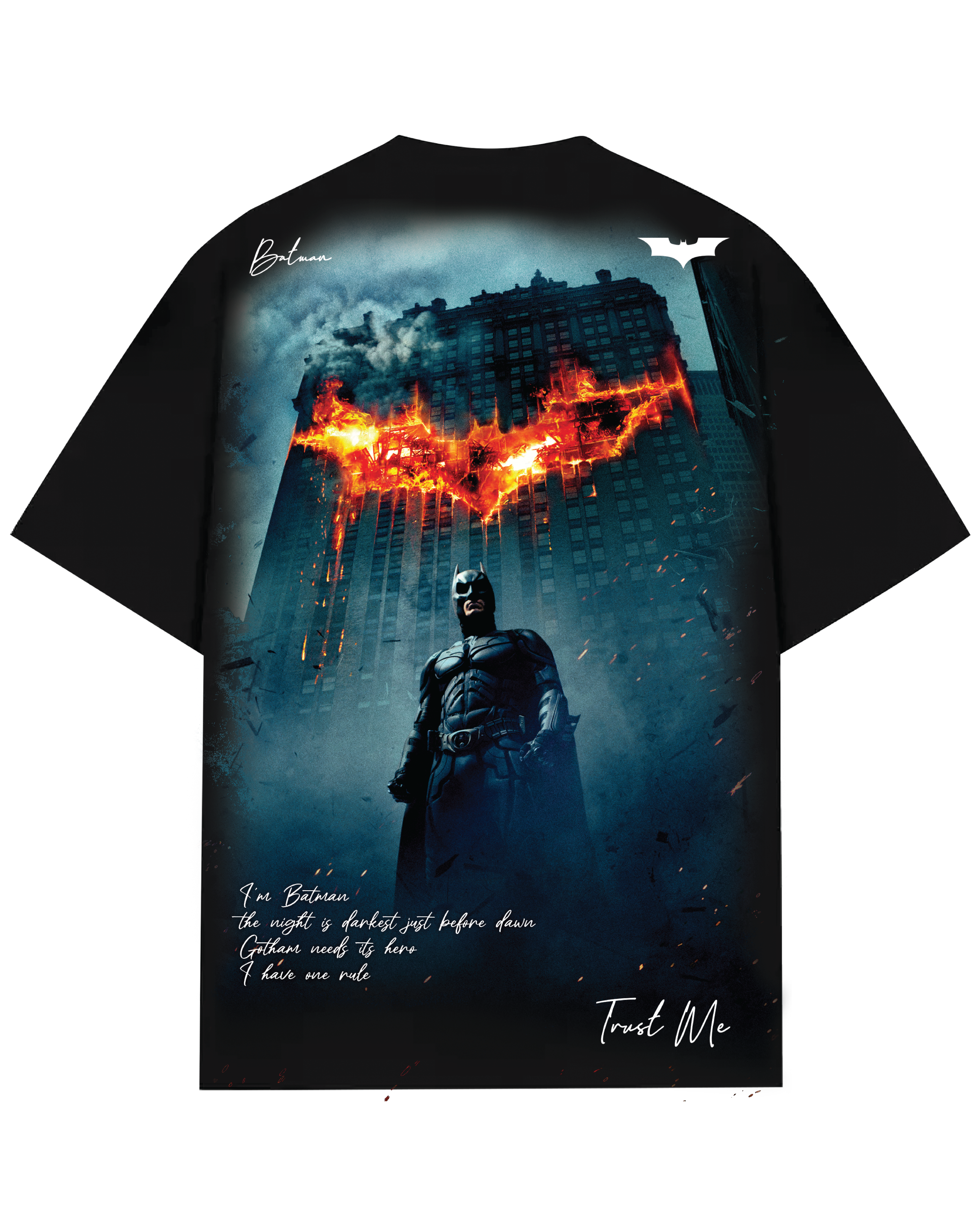 Turbo Batman CC-1294 Over-sized T-shirt (Blue/Red)