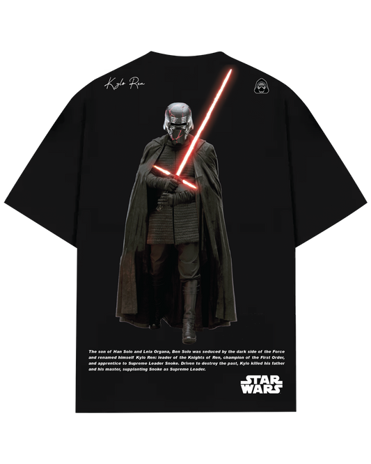 Turbo Kylo Ren CC-1297 Over-sized T-shirt (Gray/Red)