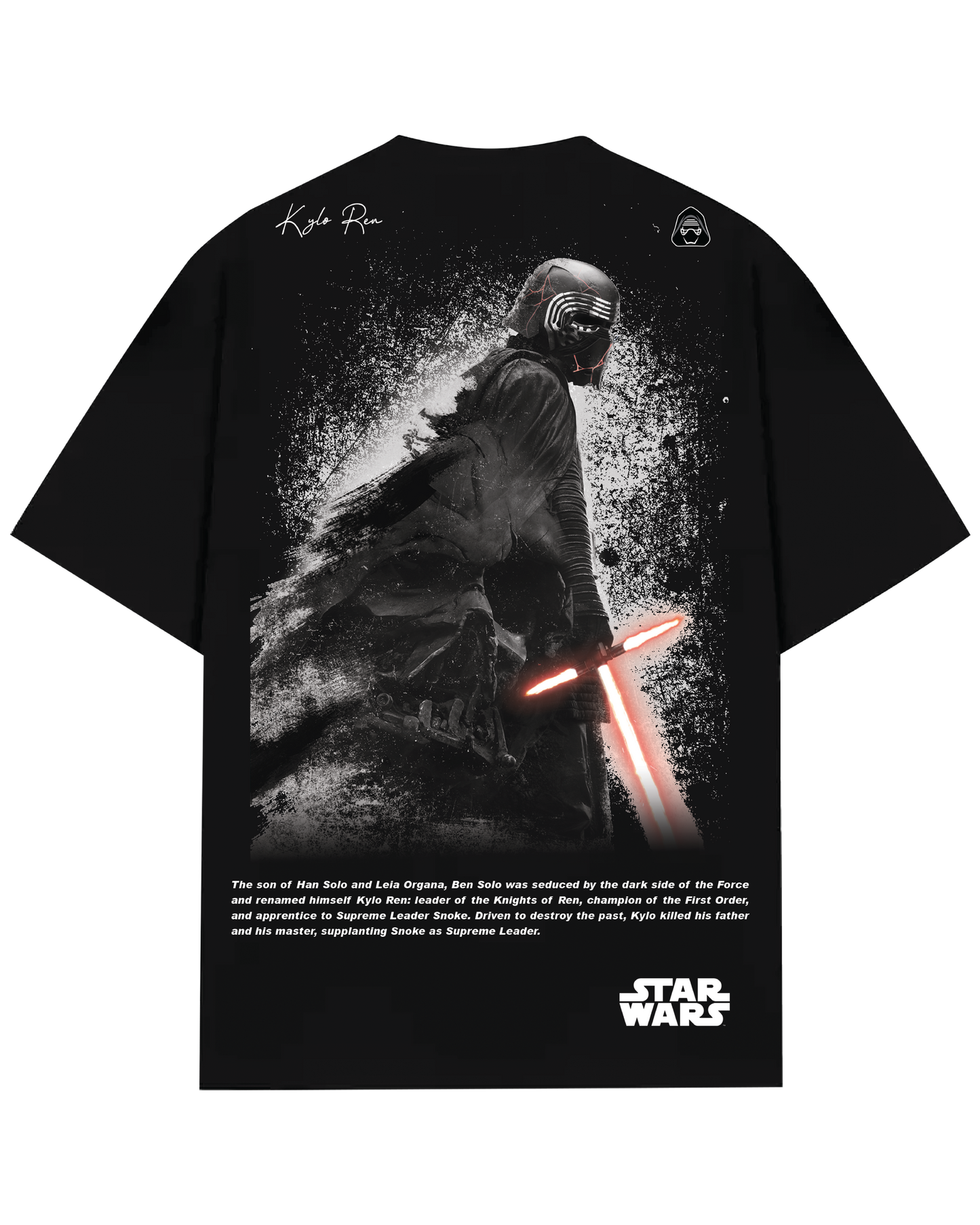 Turbo Kylo Ren CC-1293 Over-sized T-shirt (Black/Red)